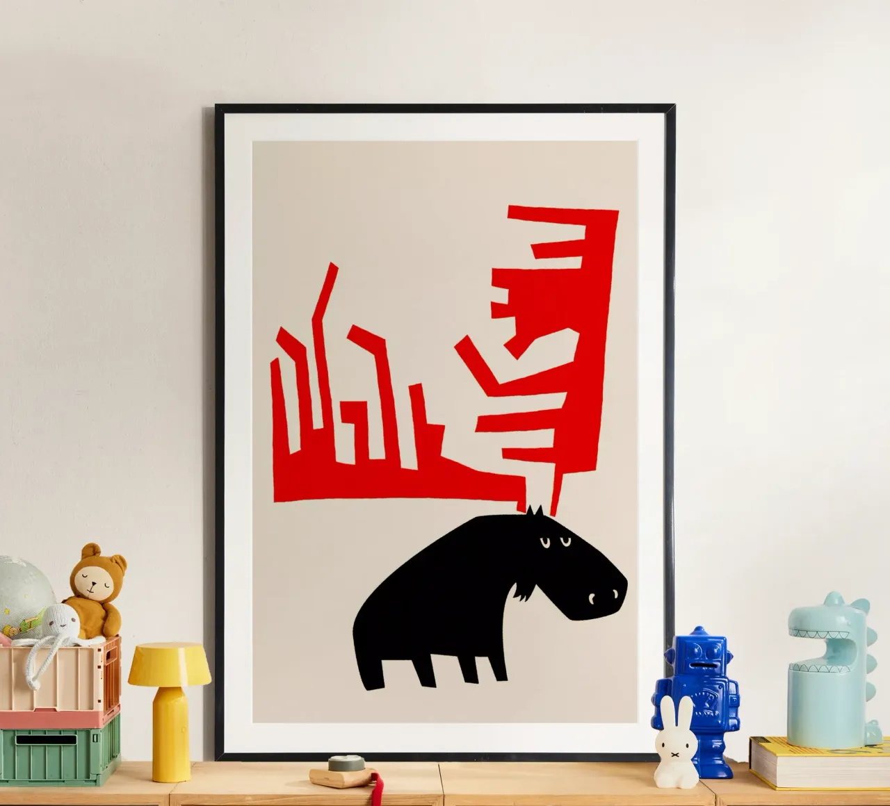 Grumpy Moose poster da Fox & Velvet