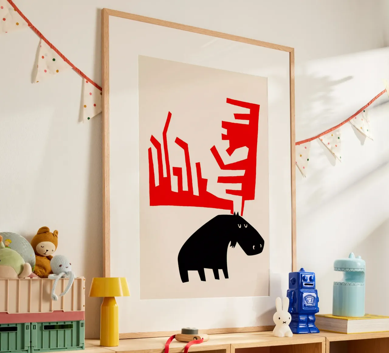 Grumpy Moose poster da Fox & Velvet