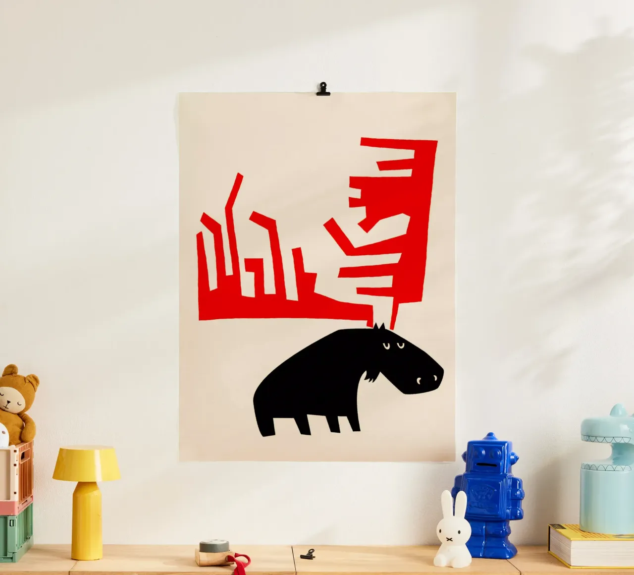 Grumpy Moose poster da Fox & Velvet