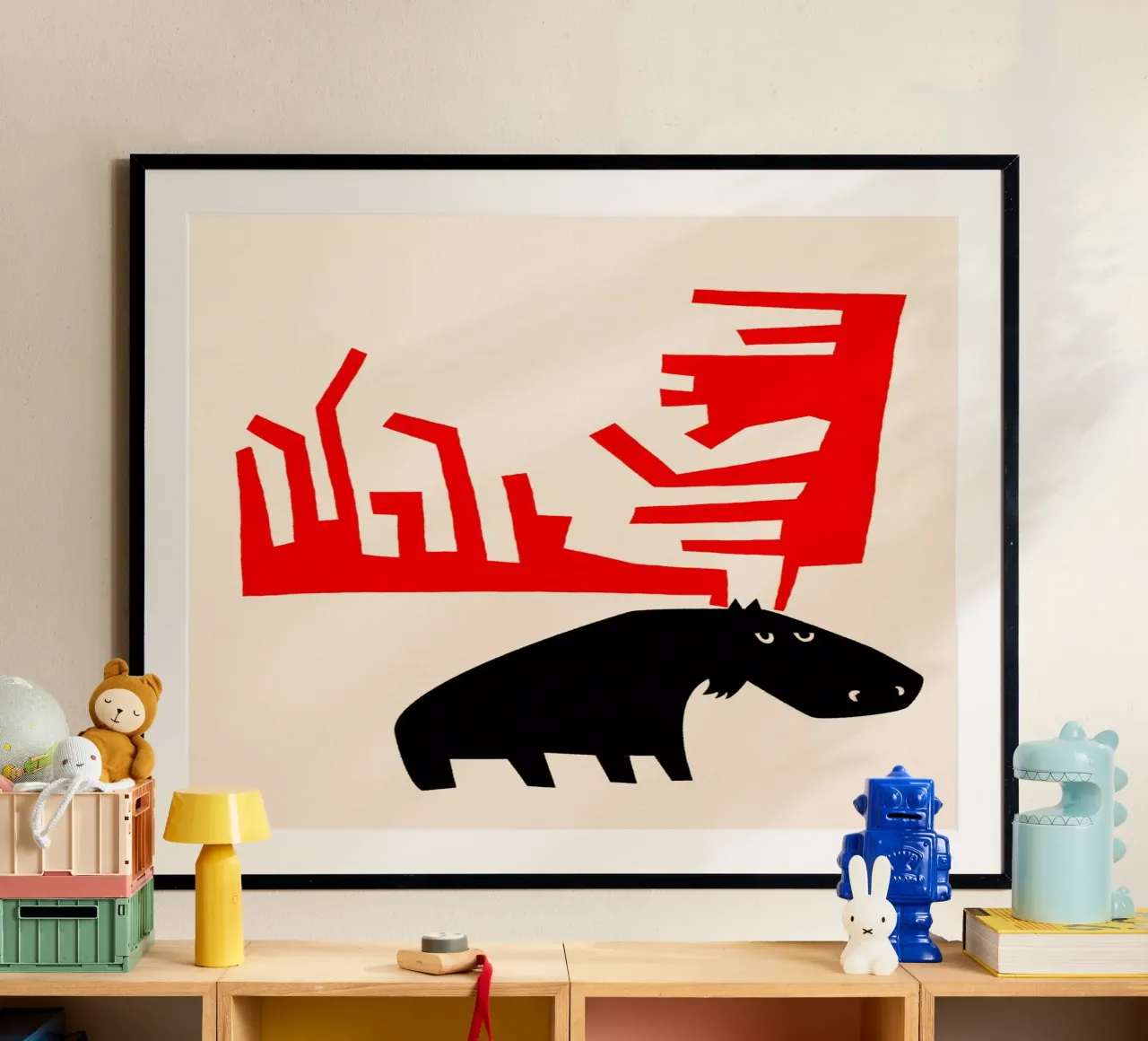 Grumpy Moose poster da Fox & Velvet