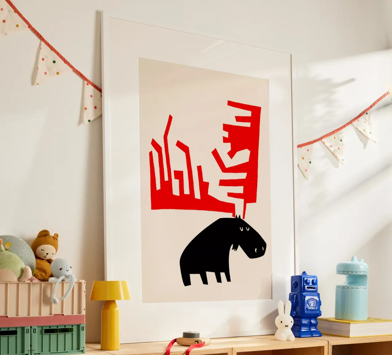 Grumpy Moose poster da Fox & Velvet