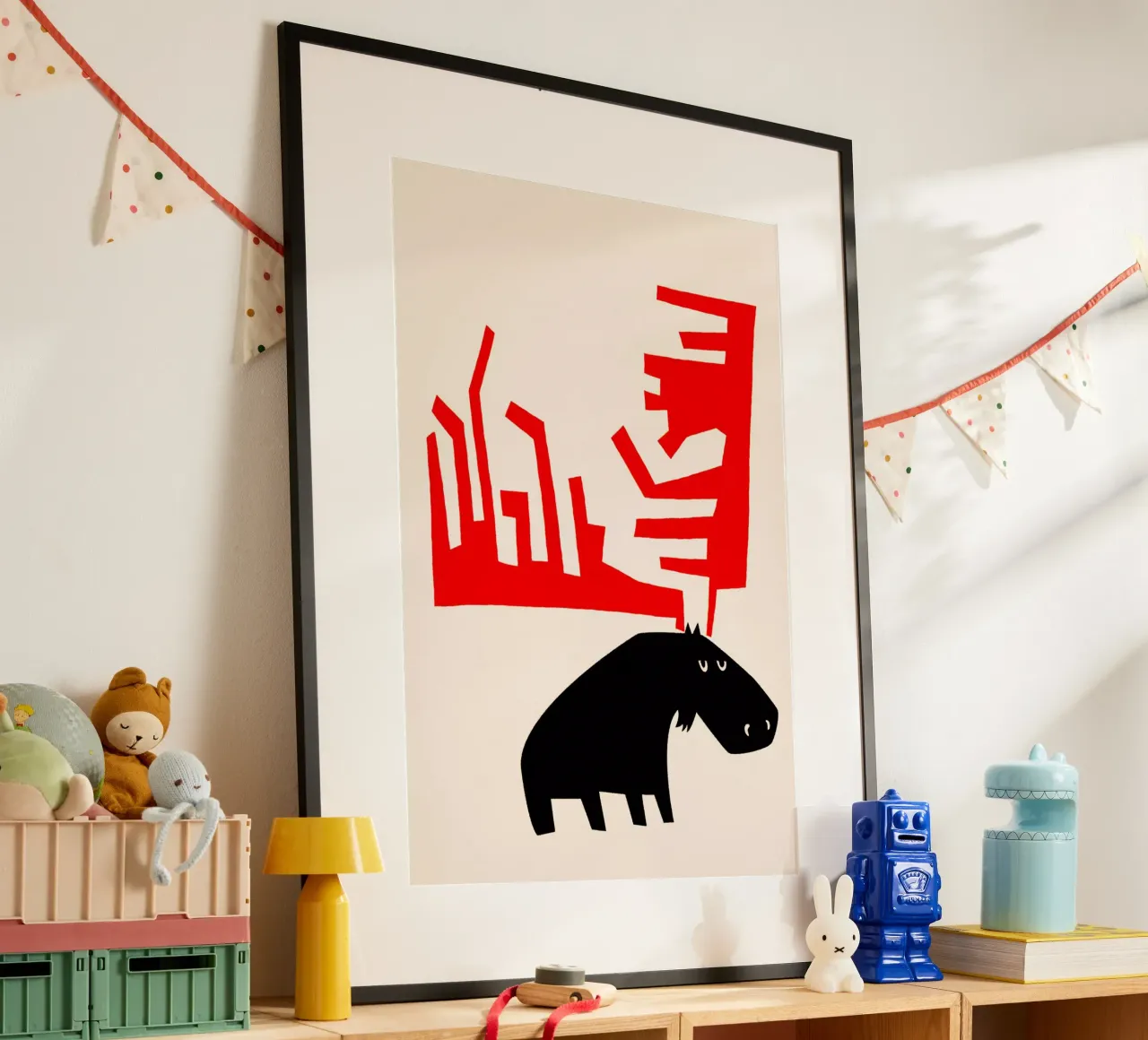 Grumpy Moose poster da Fox & Velvet