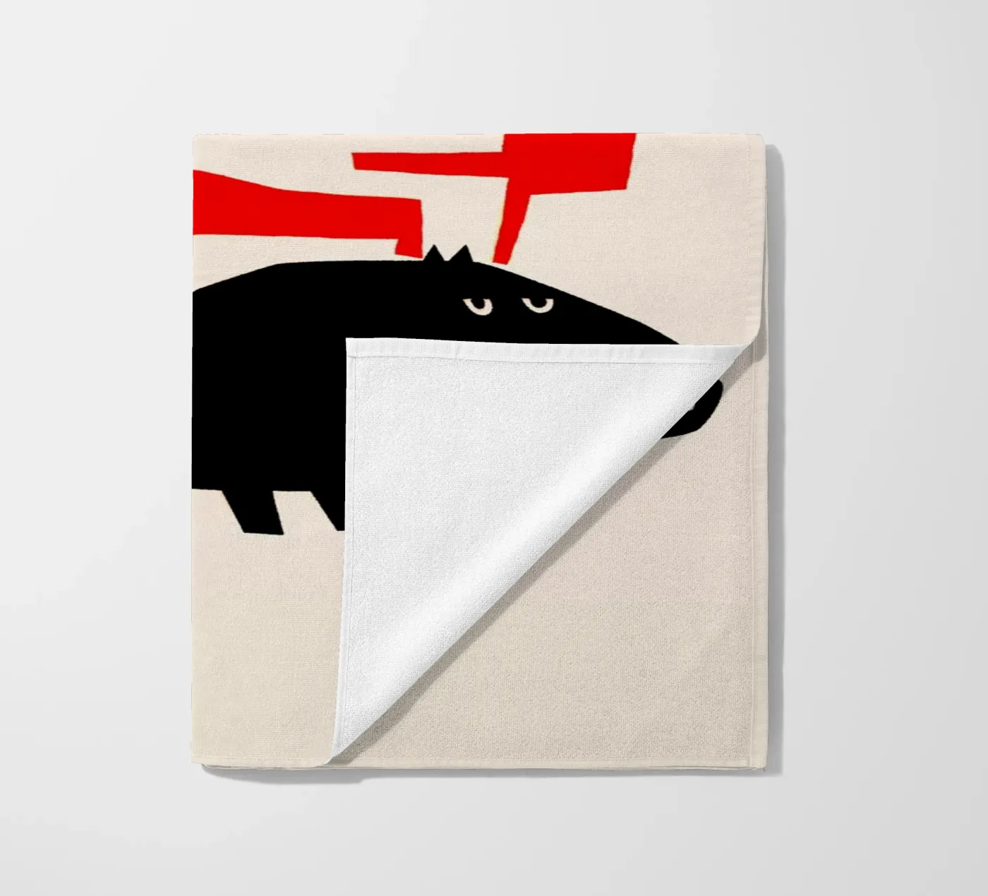 Grumpy Moose serviette de plage de Fox & Velvet