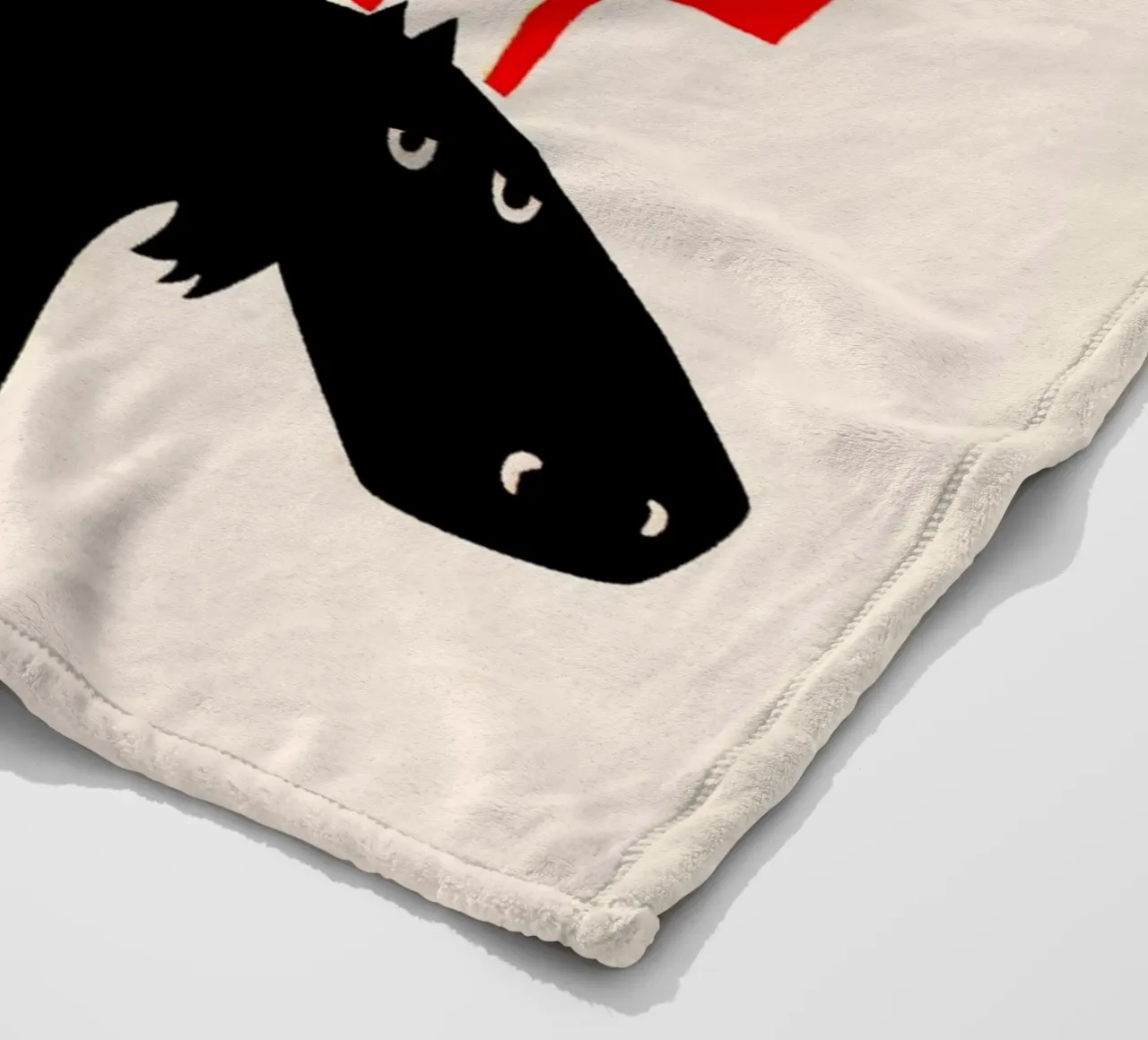 Grumpy Moose fleece blanket by Fox & Velvet