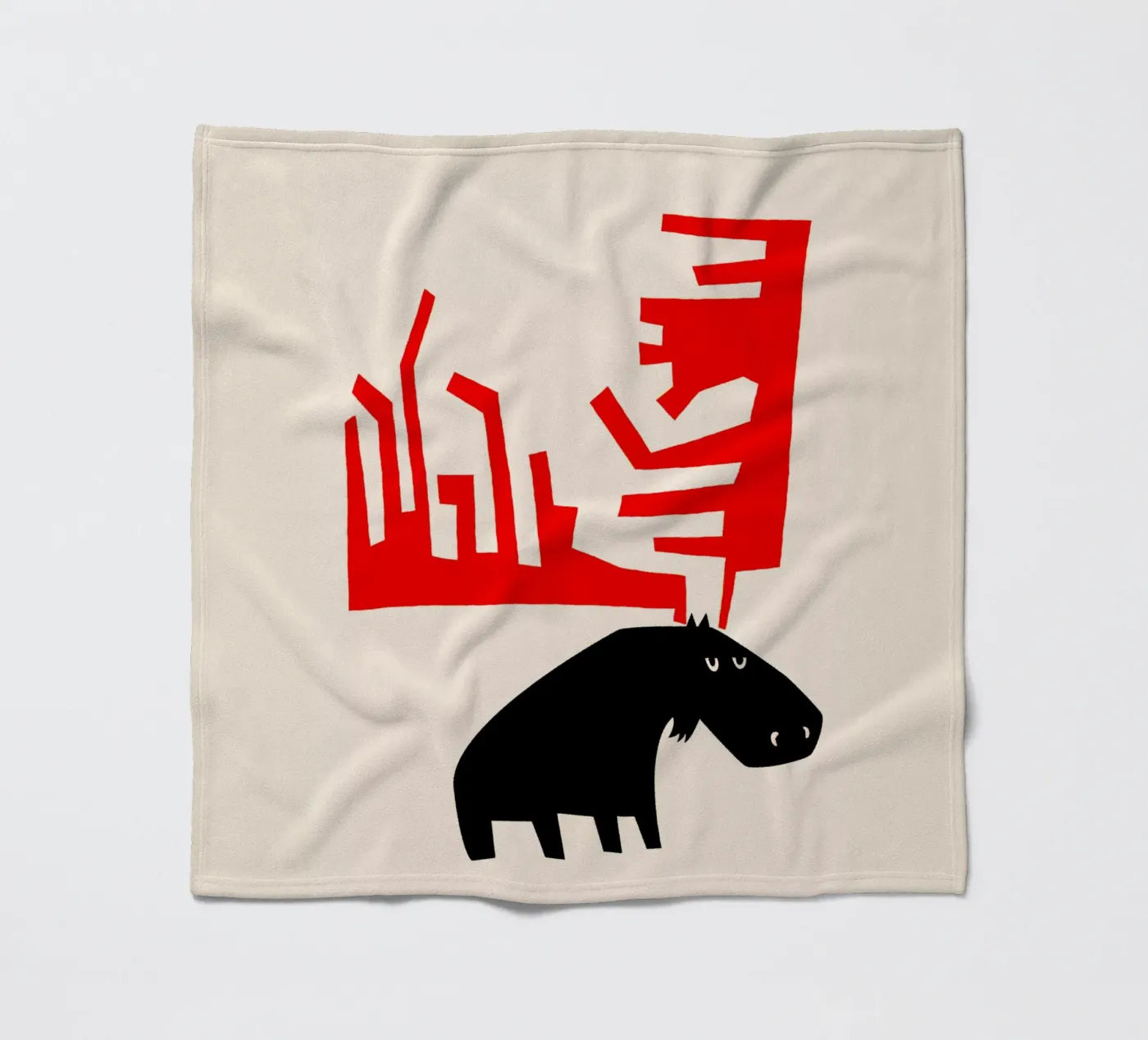 Élan grincheux plaid polaire de Fox & Velvet