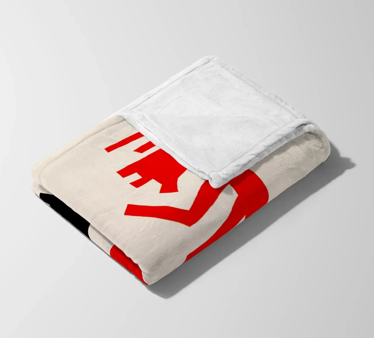 Grumpy Moose fleece blanket by Fox & Velvet