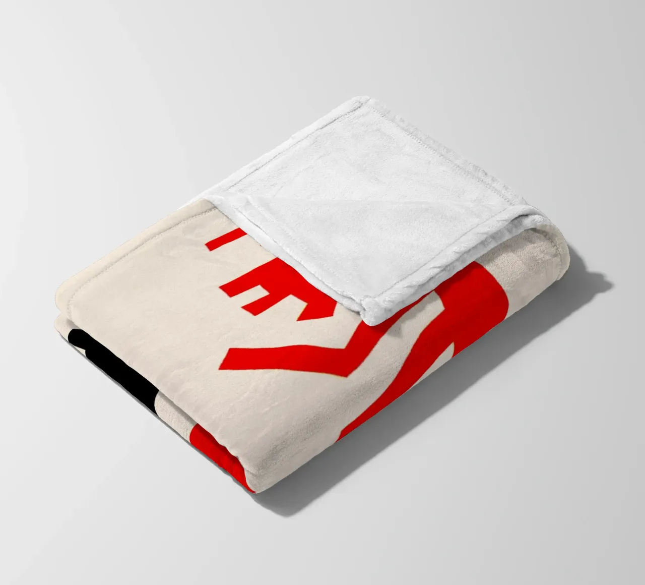 Grumpy Moose fleece blanket by Fox & Velvet