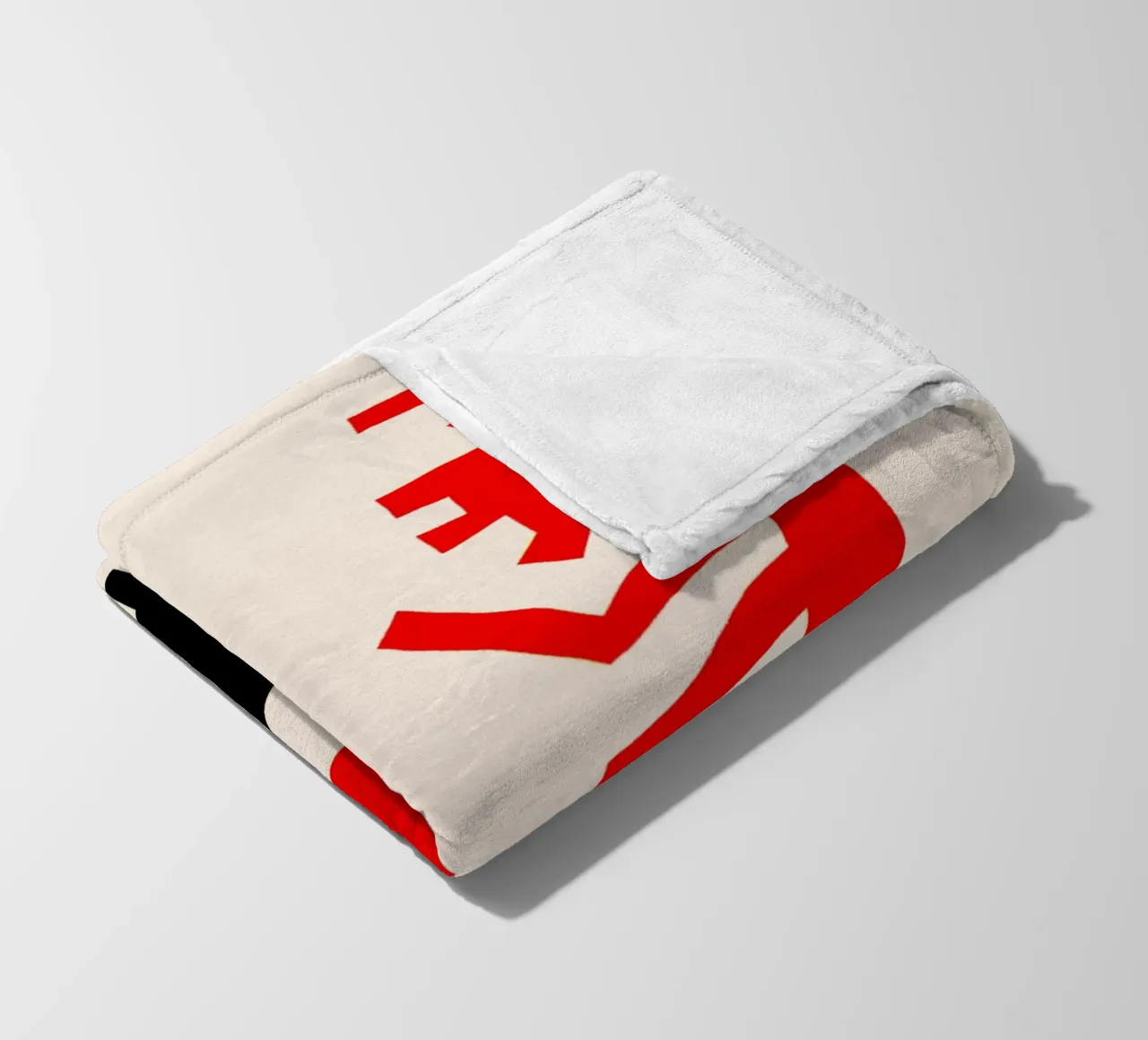 Grumpy Moose fleece blanket by Fox & Velvet