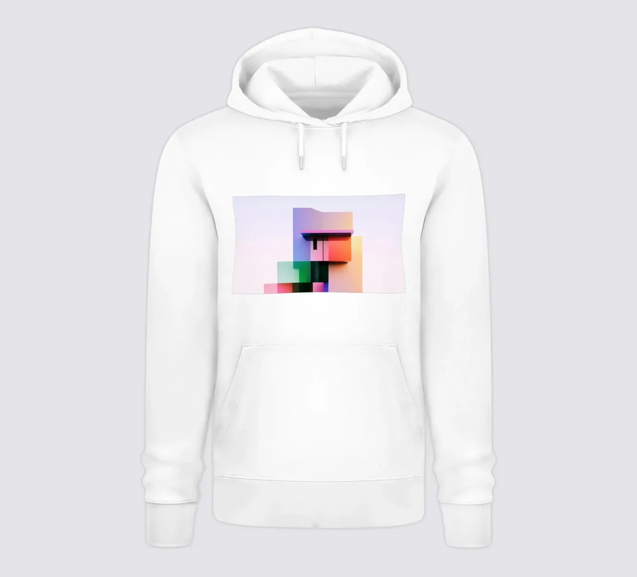 Forma geometrica colorata felpa con cappuccio da Geometric