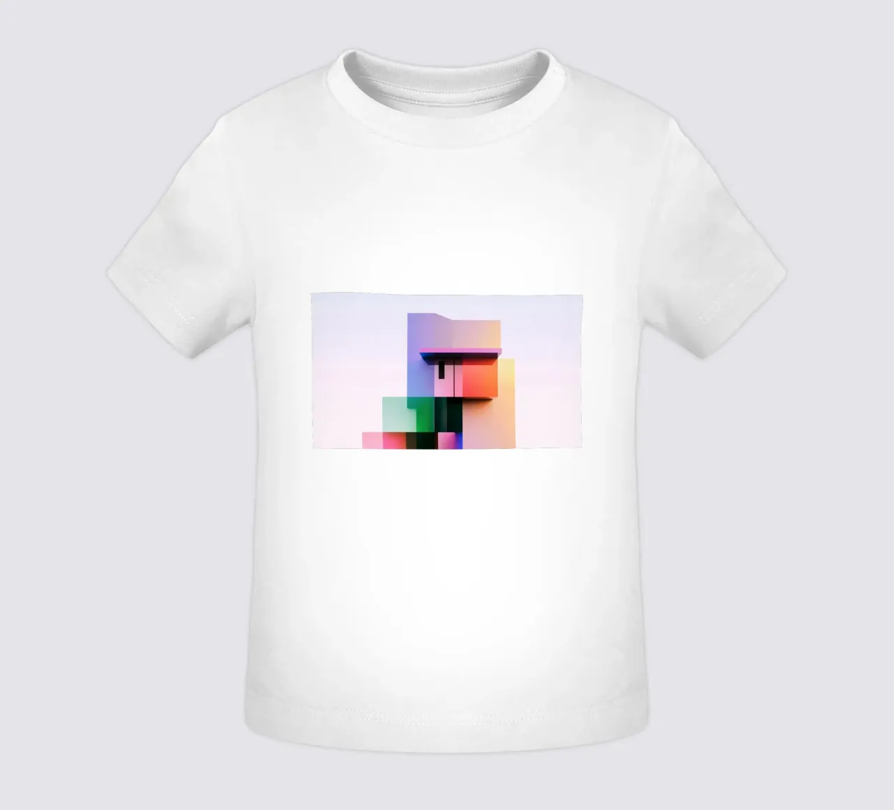 Forma geometrica colorata maglietta neonato da Geometric