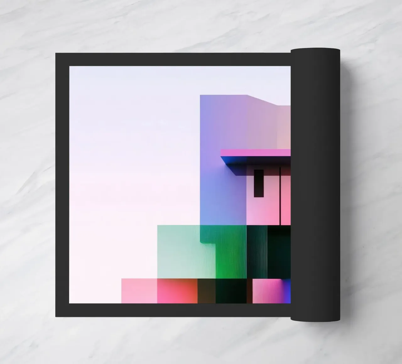 Forma geometrica colorata zerbino da Geometric