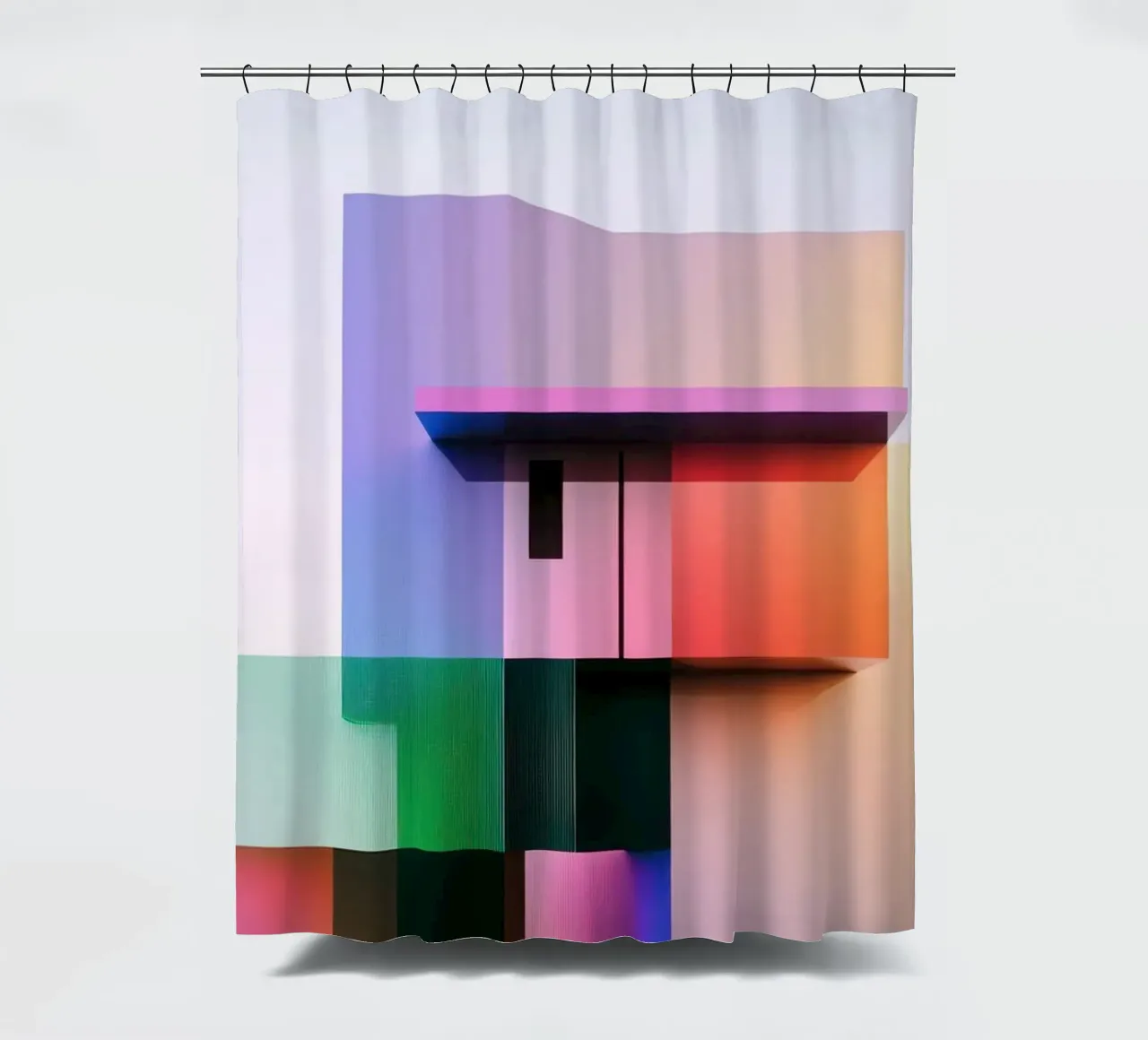 Forma geometrica colorata tenda da doccia da Geometric