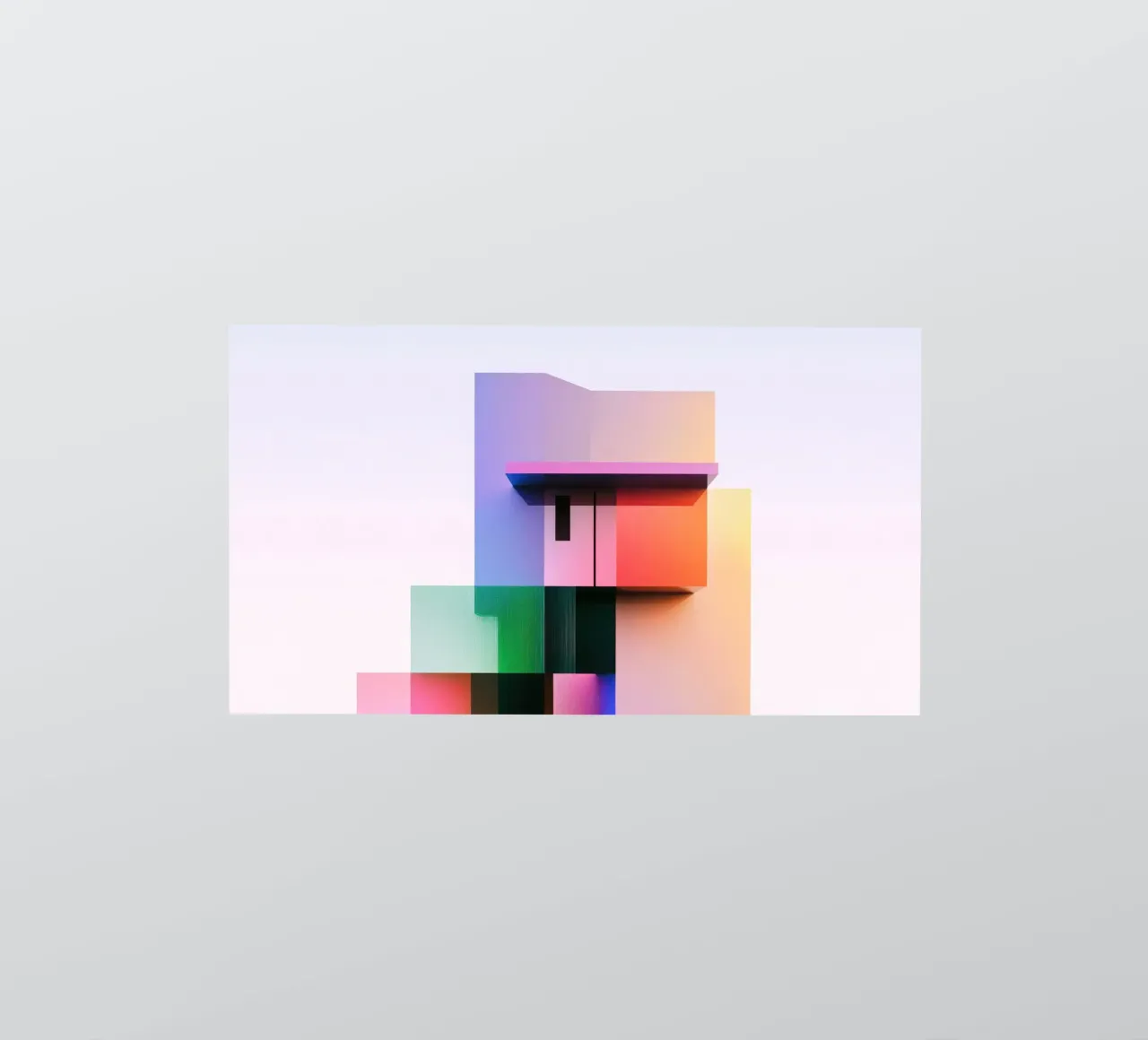 Farbige geometrische Form Sticker von Geometric