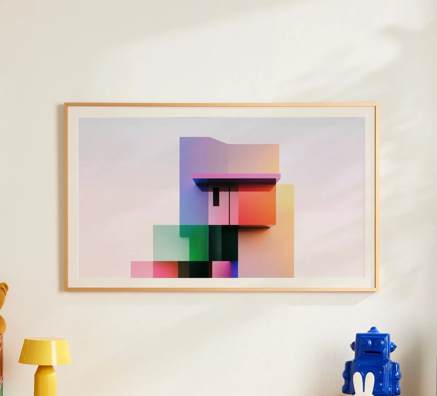 Coloured geometric shape poster by GEOMETRIC STUDIO