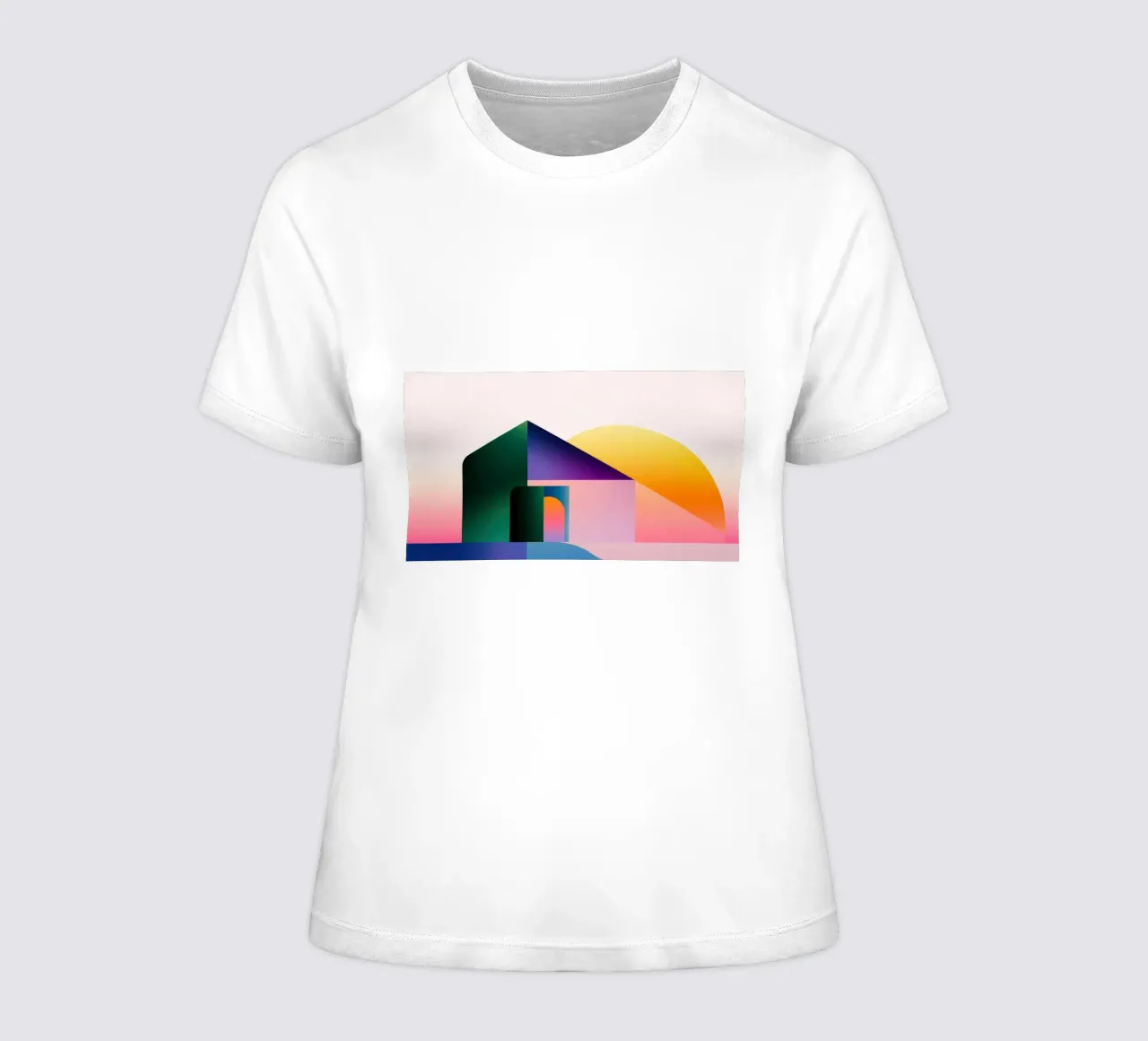Farbige geometrische Form 2 Frauen T-Shirt von Geometric