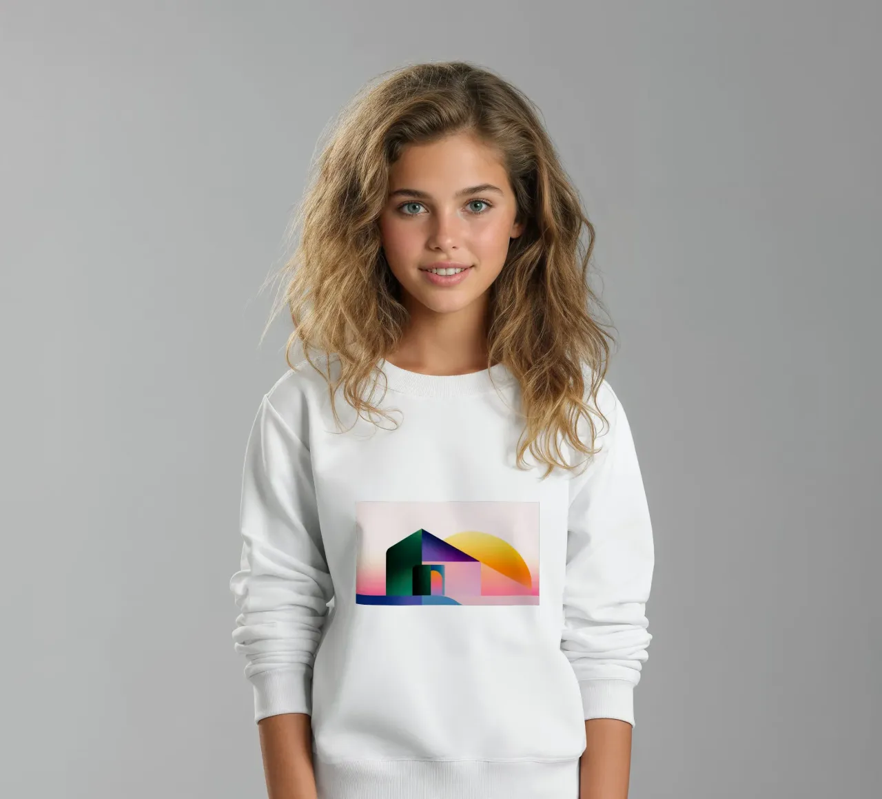 Forma geometrica colorata 2 felpa bambino da Geometric