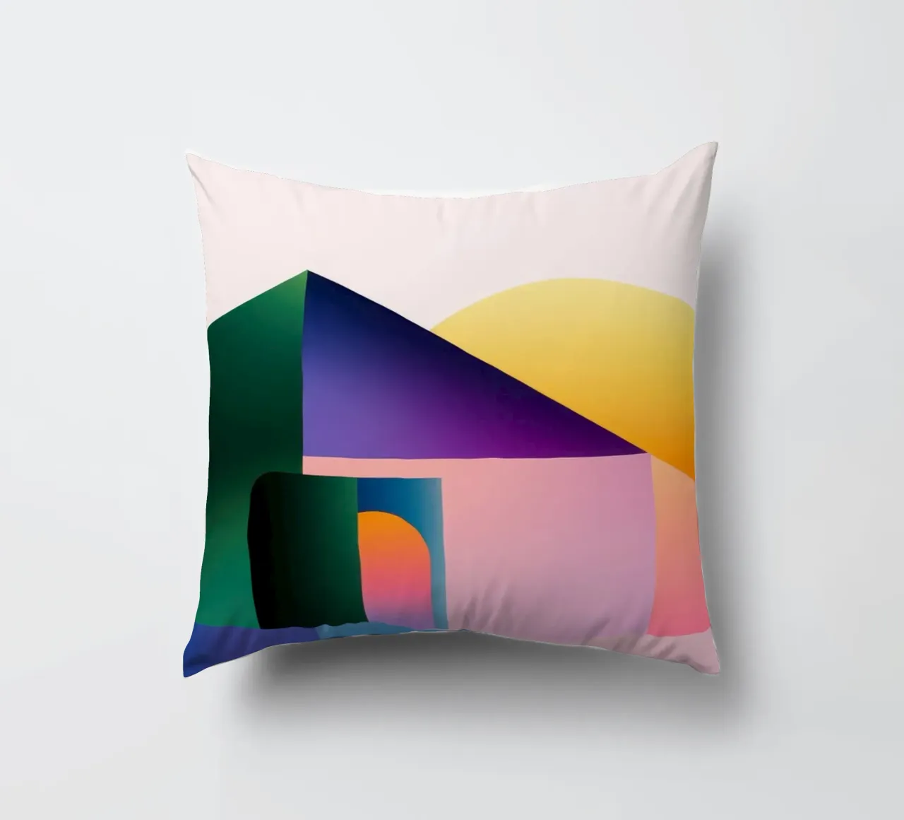 Forma geometrica colorata 2 cuscino da Geometric