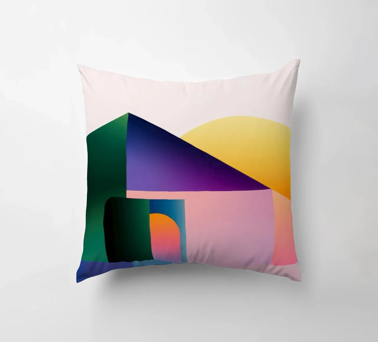 Forma geometrica colorata 2 cuscino da Geometric