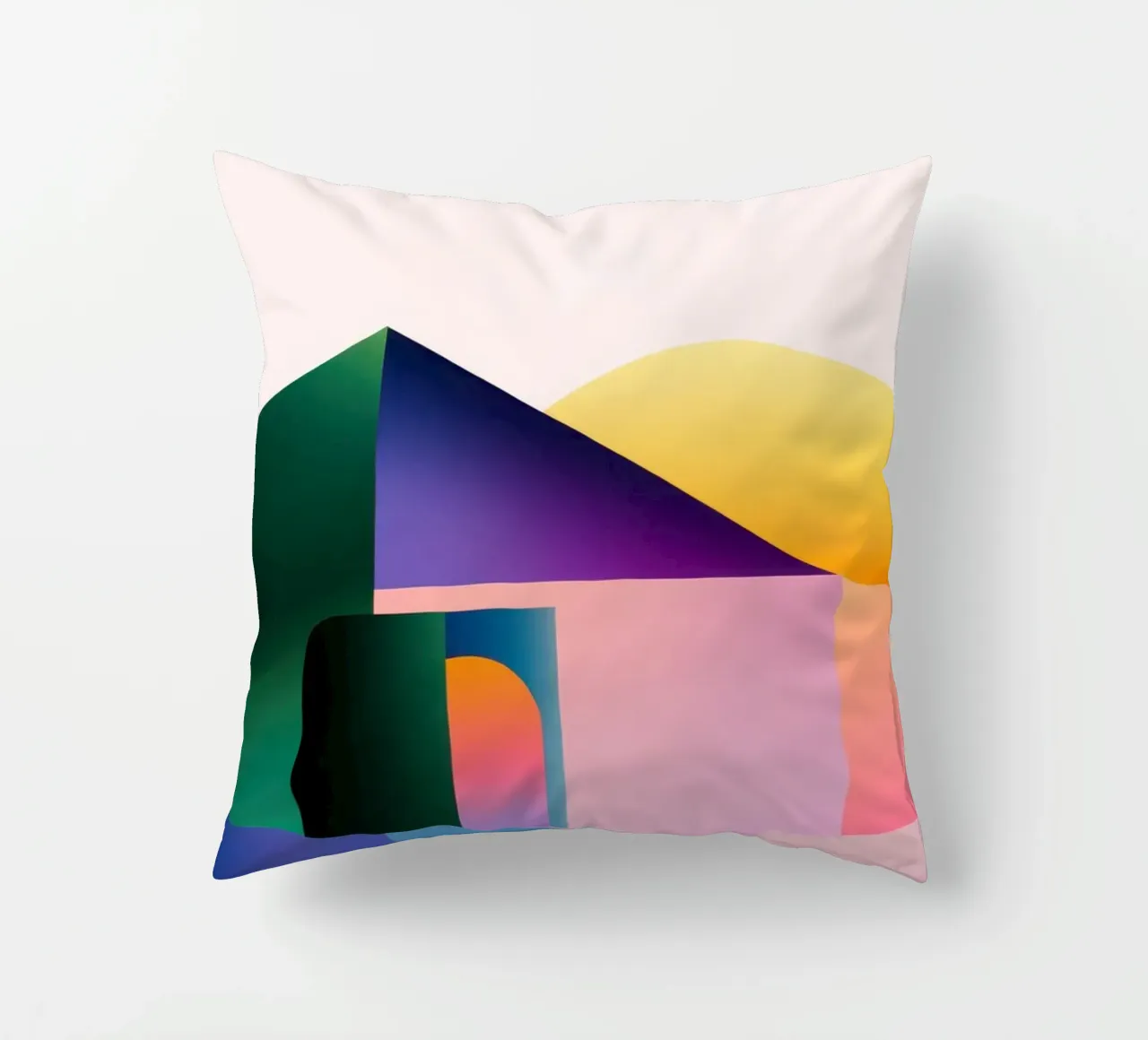 Forma geometrica colorata 2 cuscino da Geometric