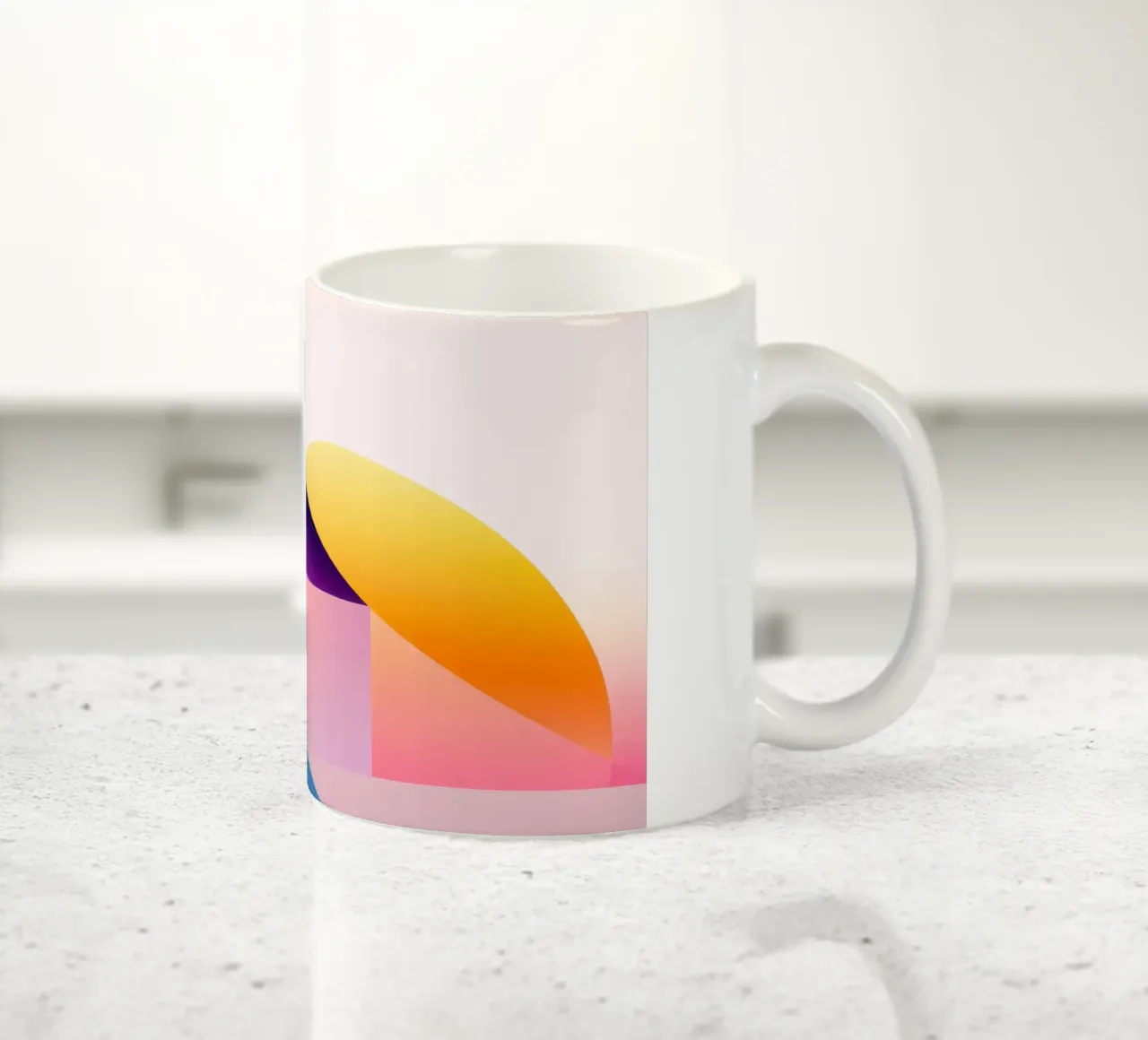 Forma geometrica colorata 2 tazza in ceramica da Geometric