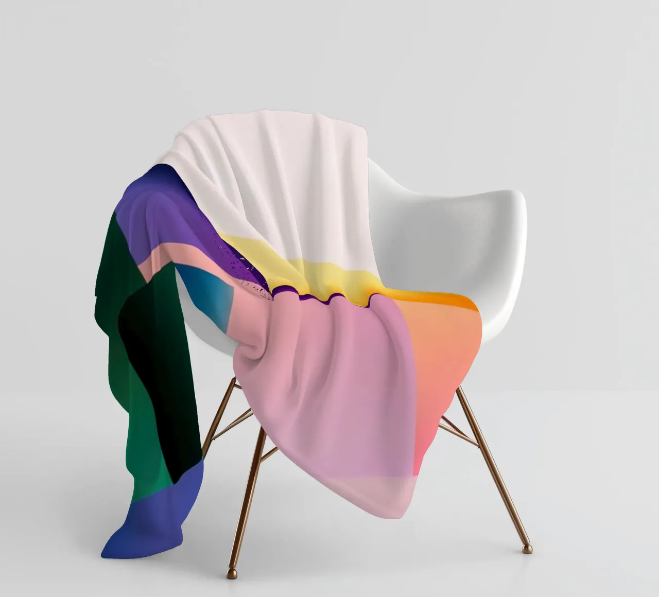 Forma geometrica colorata 2 coperta in pile da Geometric