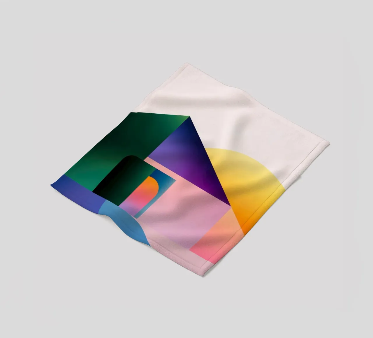 Forma geometrica colorata 2 coperta in pile da Geometric