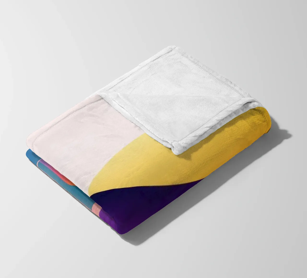 Forma geometrica colorata 2 coperta in pile da Geometric