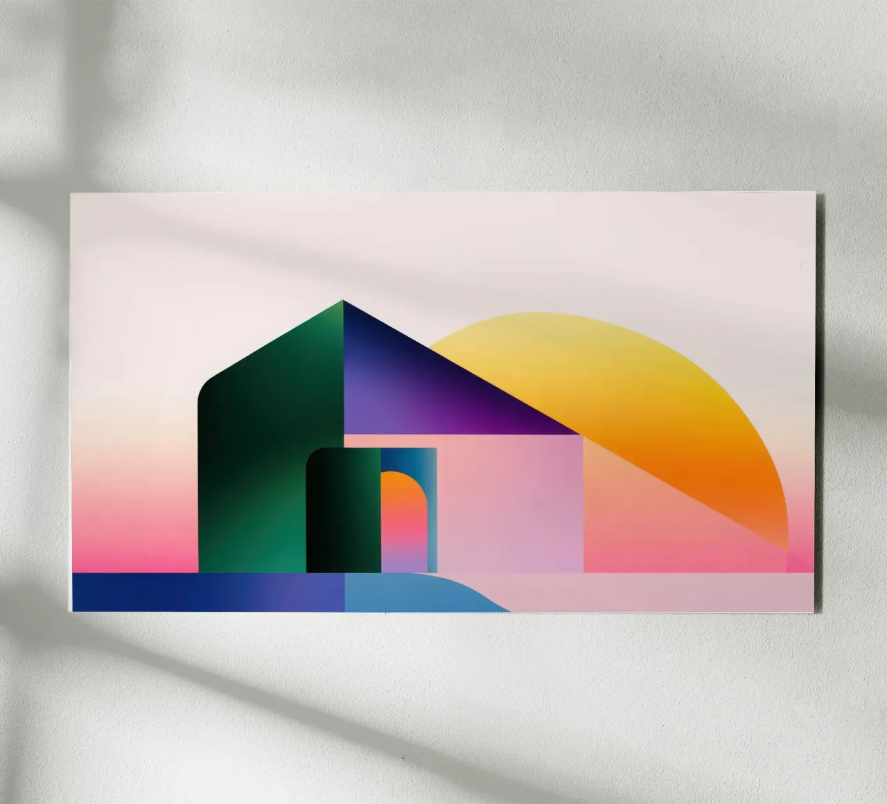 Forma geometrica colorata 2 alluminio dibond da Geometric