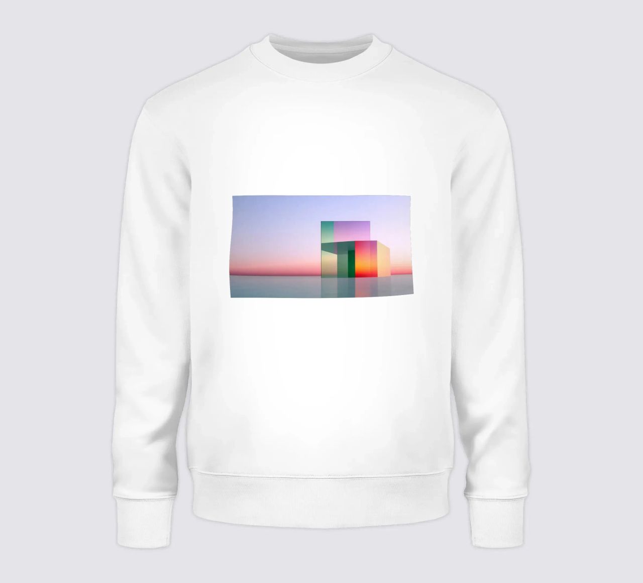 Riflessione del colore felpa da Geometric
