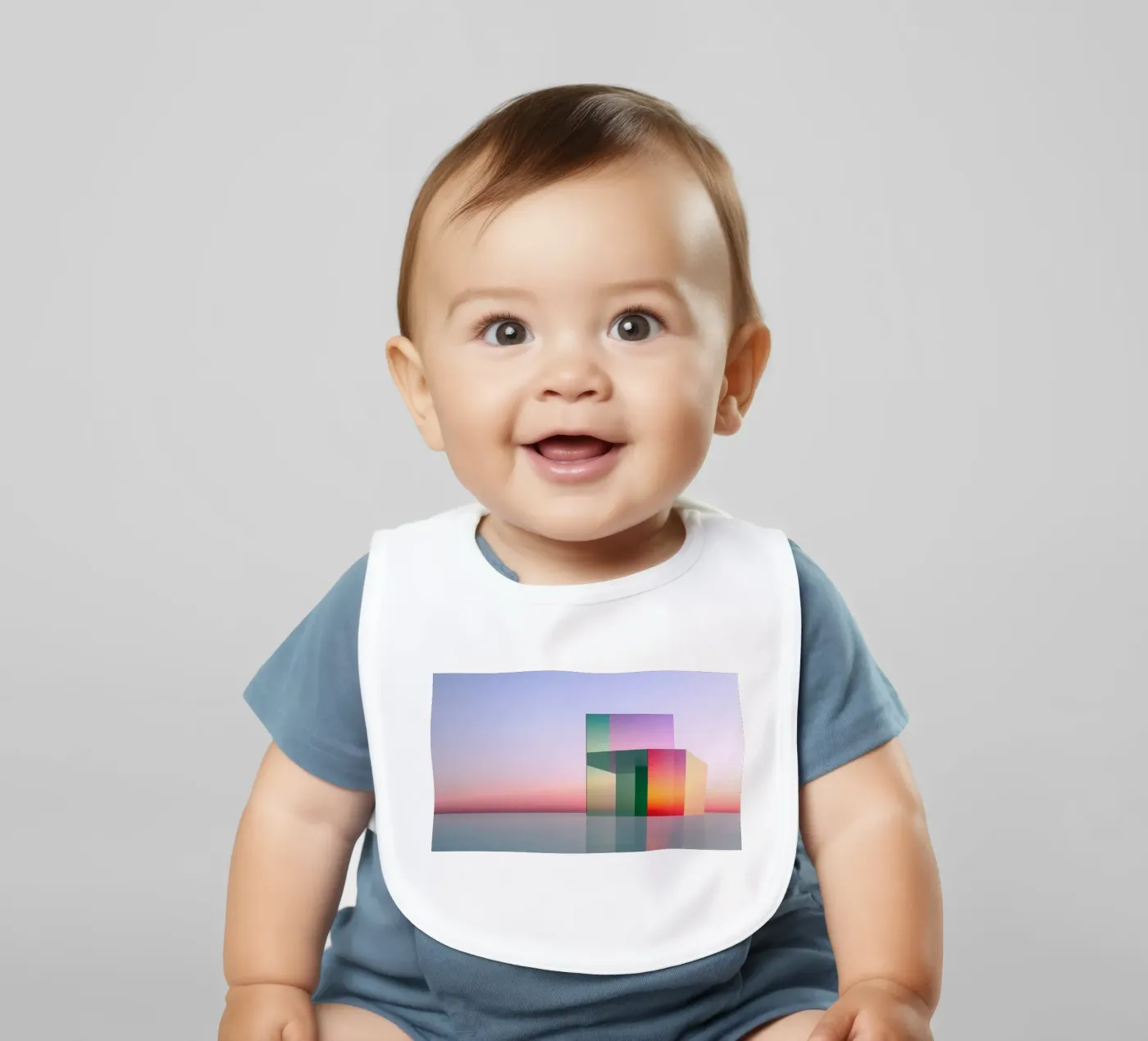 Riflessione del colore bavaglino da Geometric