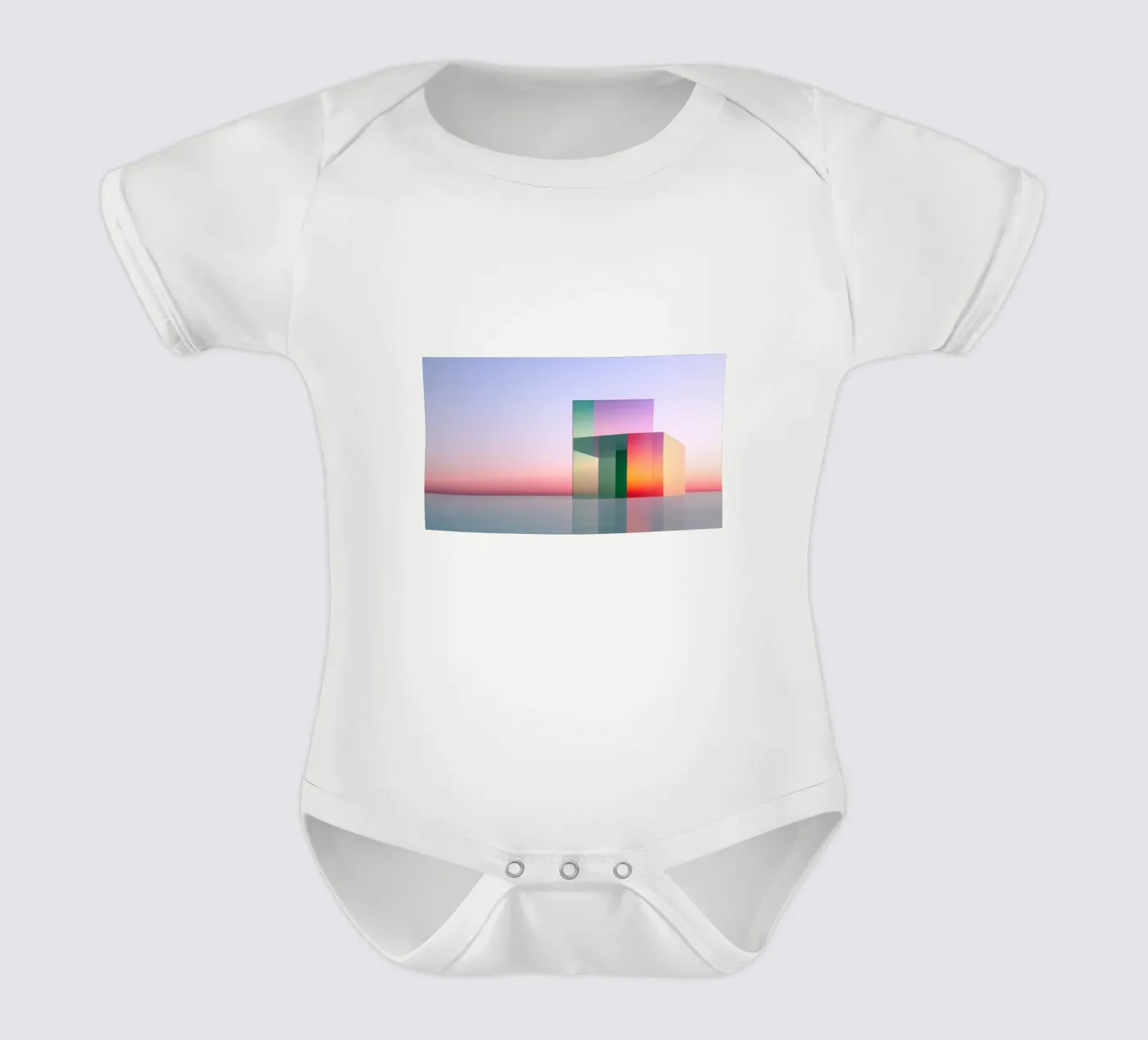 Réflexion colorée body bébé de Geometric