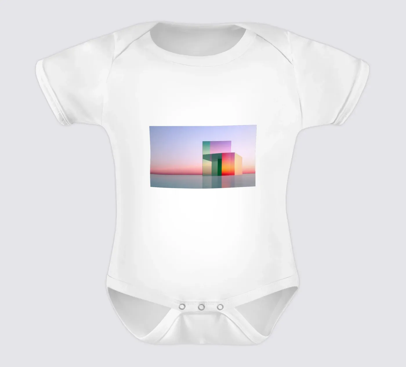 Réflexion colorée body bébé de Geometric