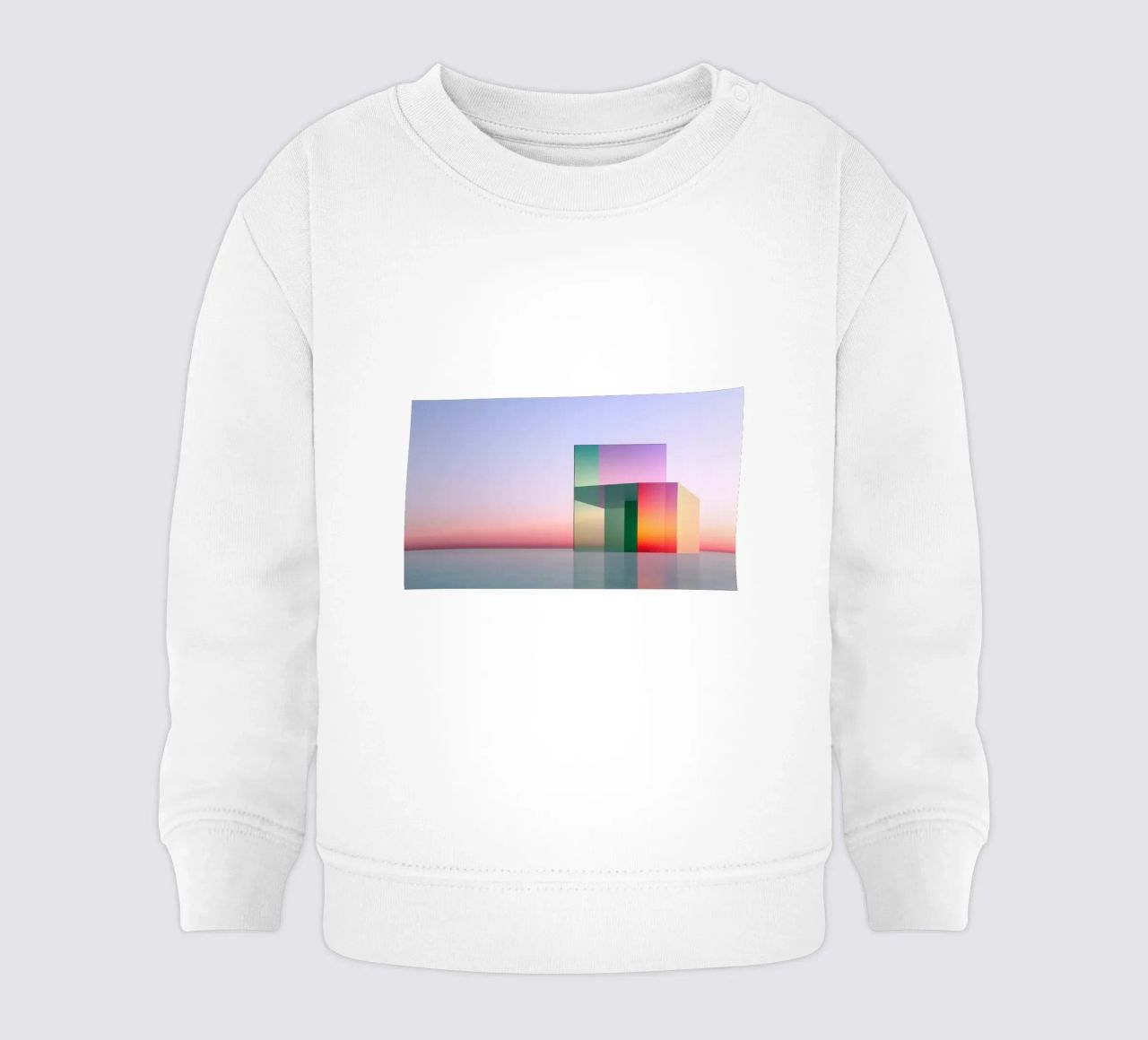 Riflessione del colore felpa neonato da Geometric