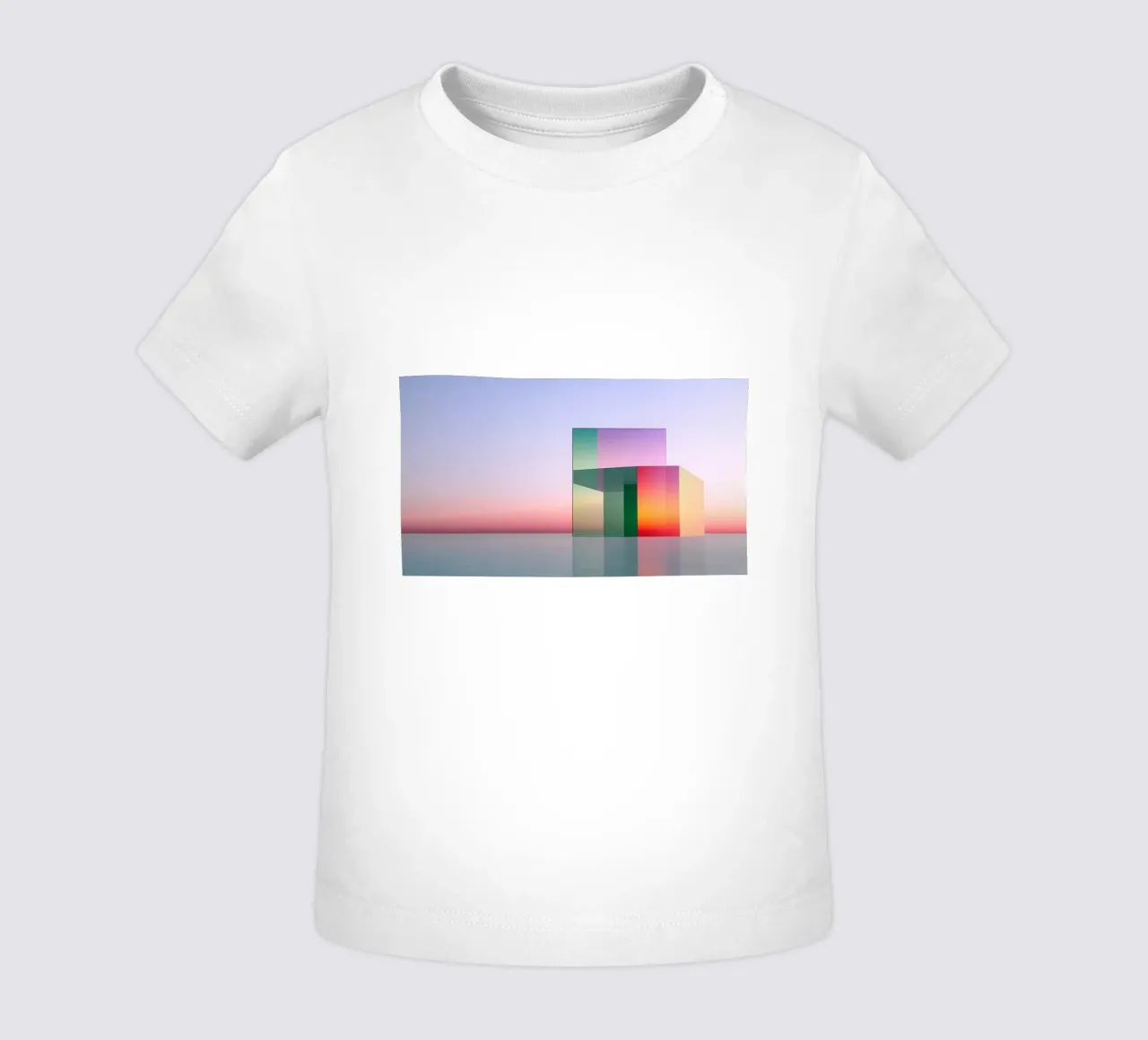 Riflessione del colore maglietta neonato da Geometric