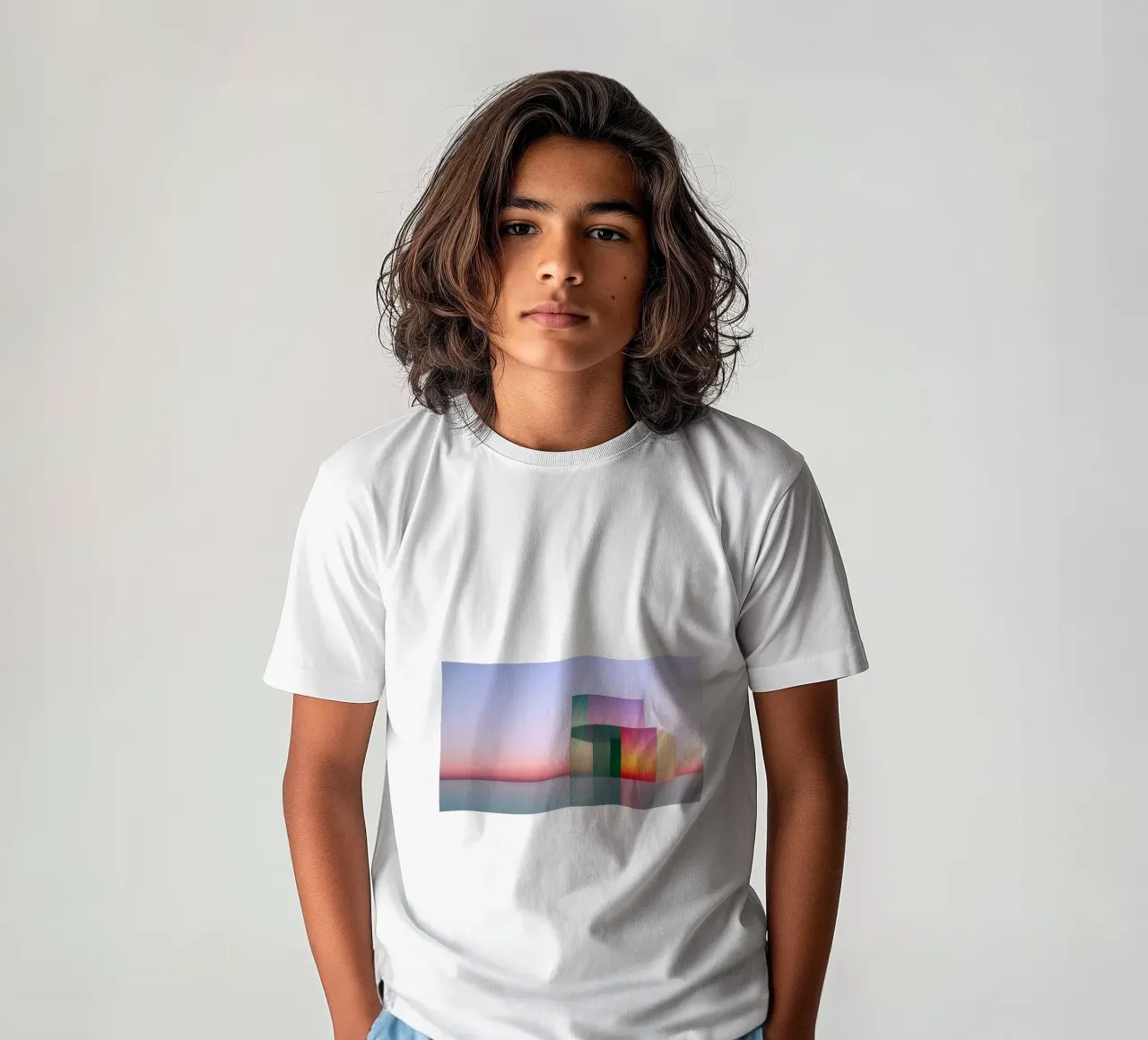 Colour reflection t-shirt bambini da Geometric