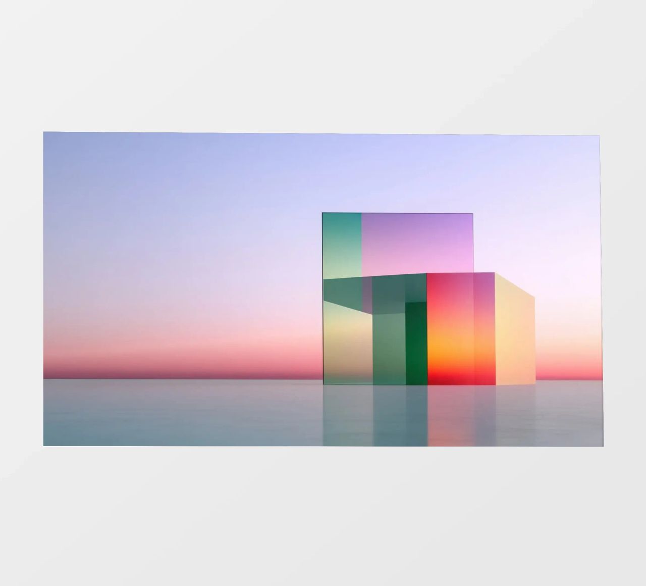 Riflessione del colore pellicola backlit da Geometric
