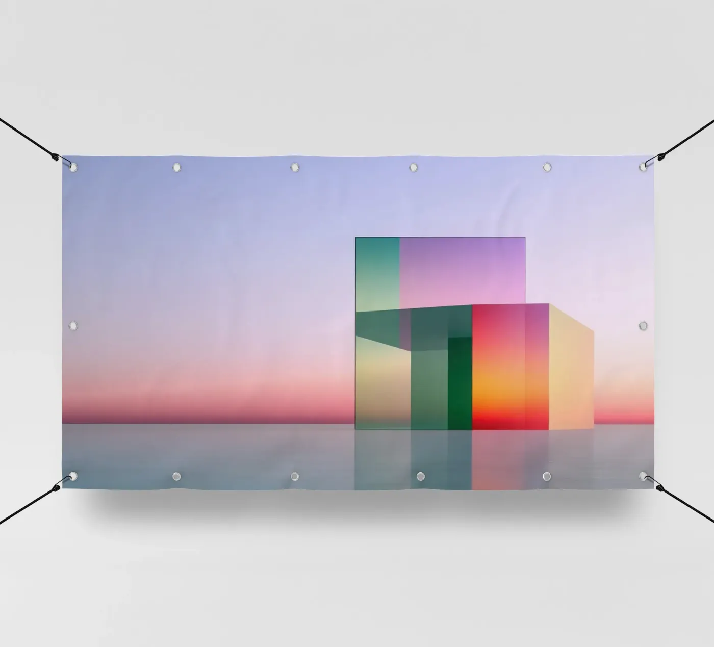 Riflessione del colore telo in pvc da Geometric