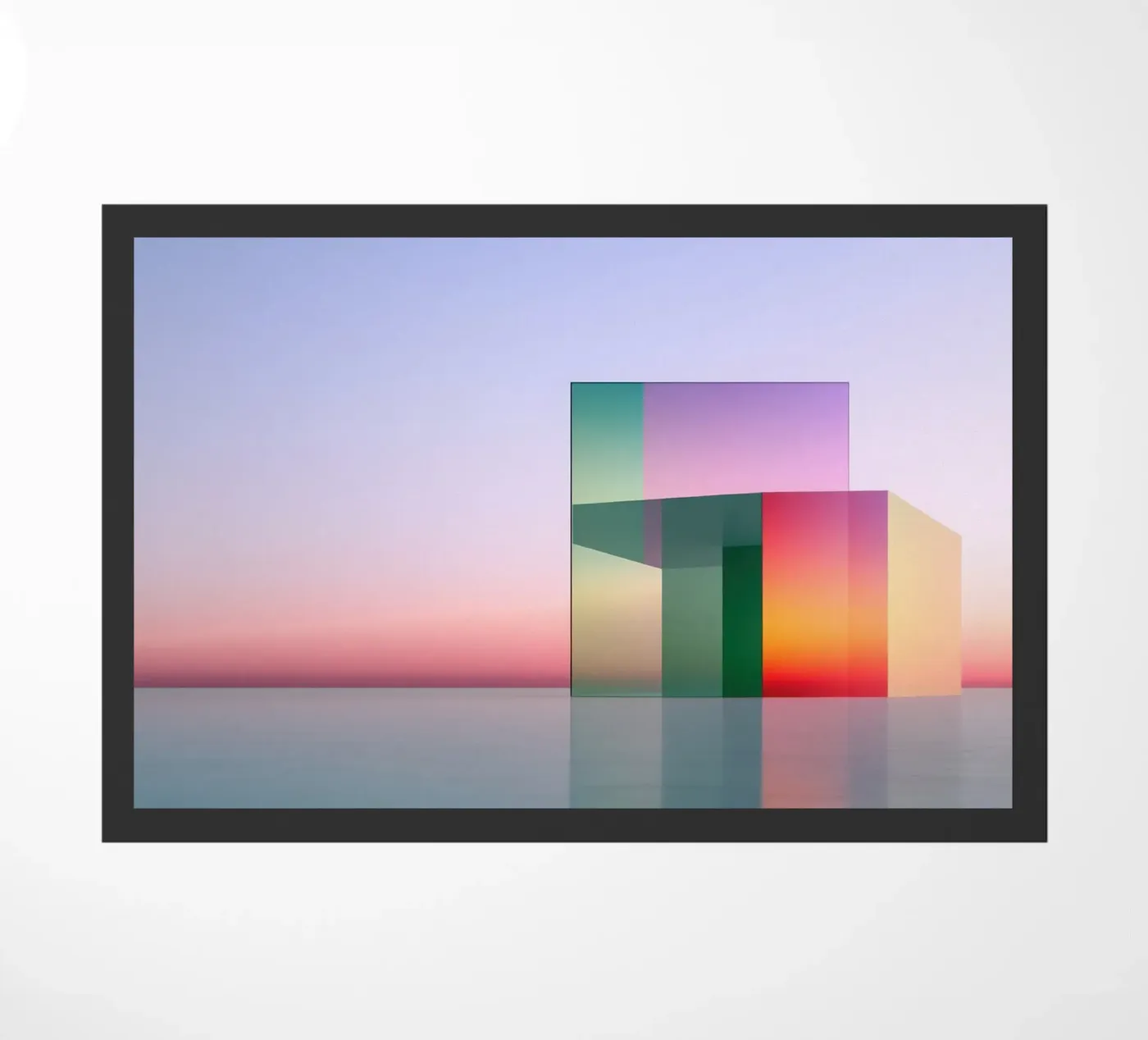 Colour reflection doormat by Geometric
