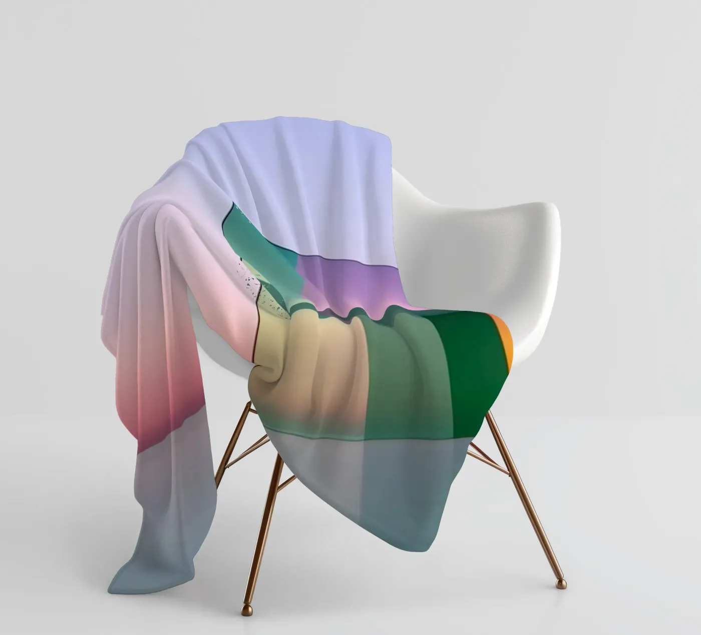 Réflexion colorée plaid polaire de Geometric