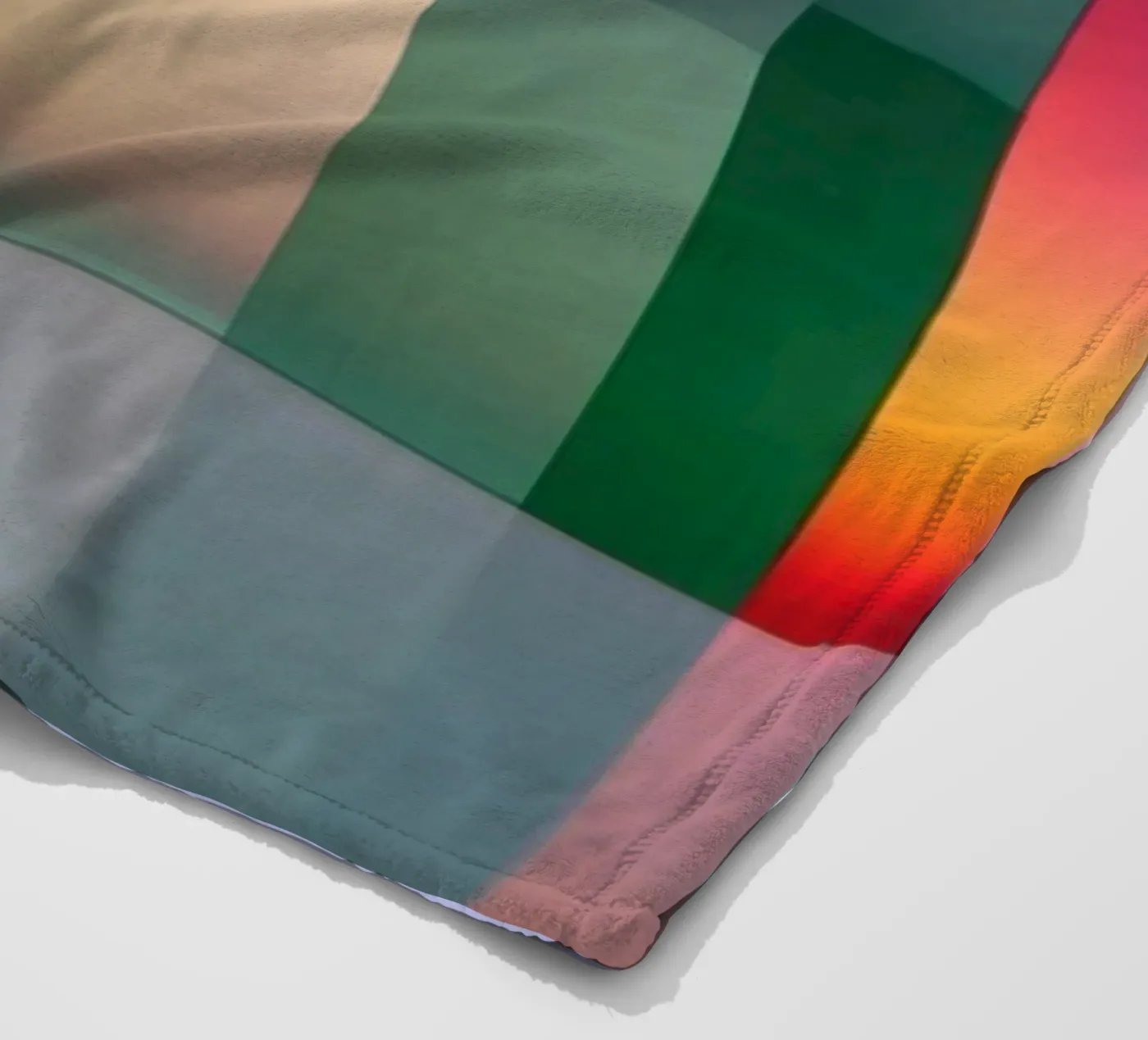 Réflexion colorée plaid polaire de Geometric