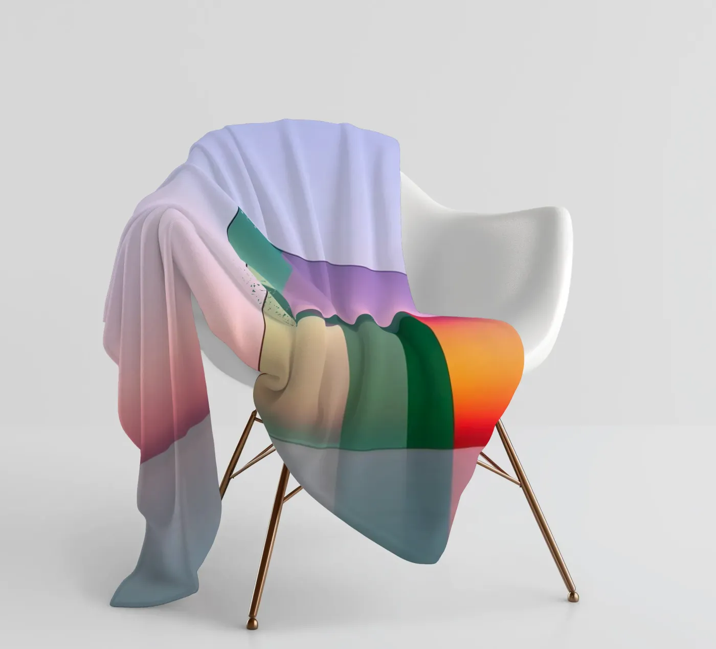 Réflexion colorée plaid polaire de Geometric