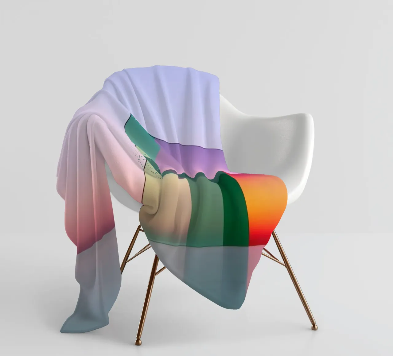 Colour reflection Fleecedecke von Geometric