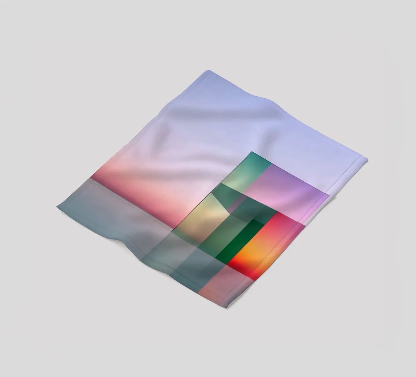 Farbige Reflexion Fleecedecke von Geometric