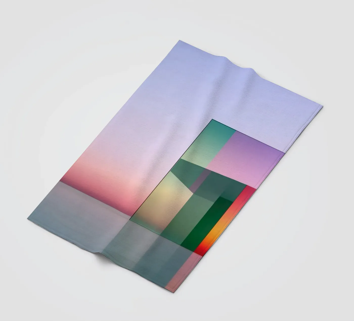 Farbige Reflexion Fleecedecke von Geometric