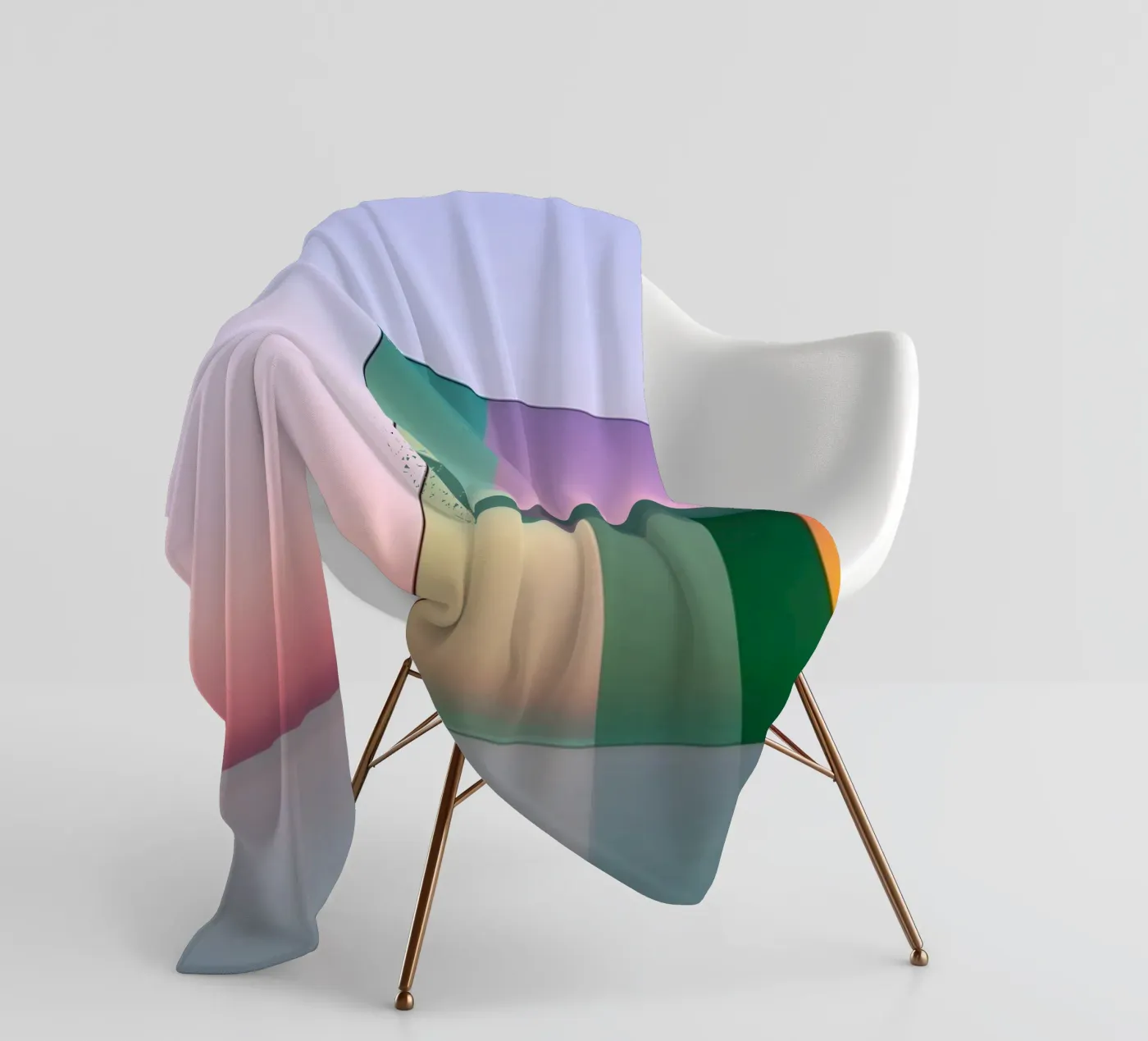 Réflexion colorée plaid polaire de Geometric