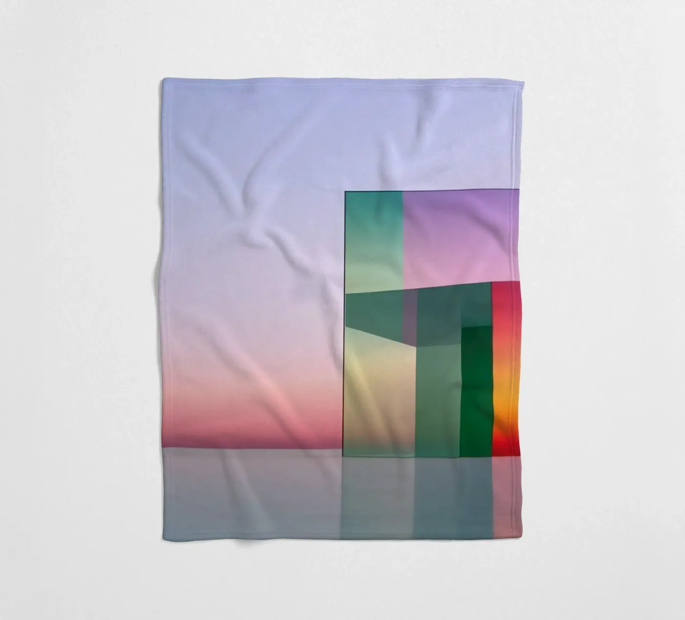 Farbige Reflexion Fleecedecke von Geometric