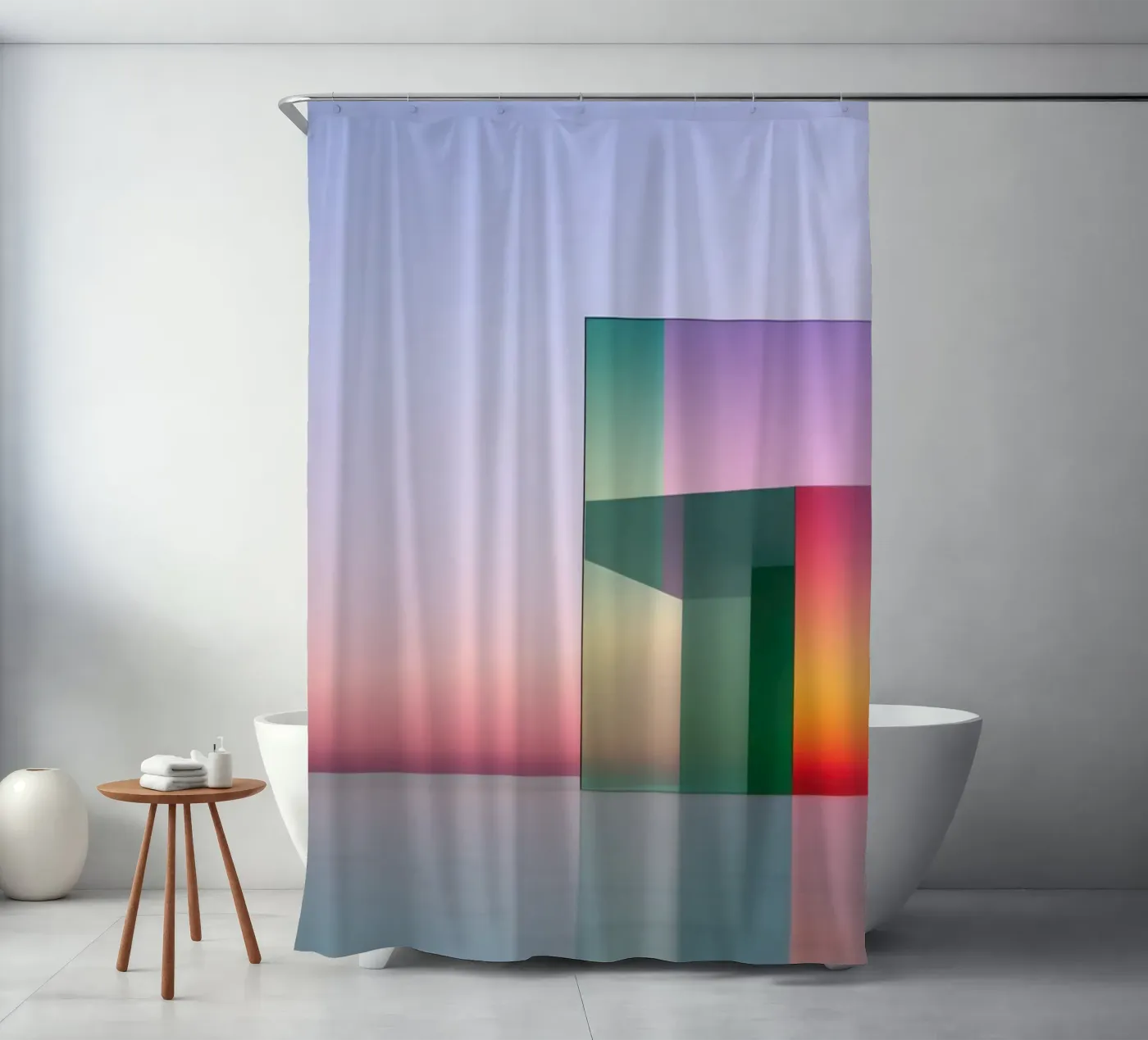 Colour reflection Duschvorhang von Geometric
