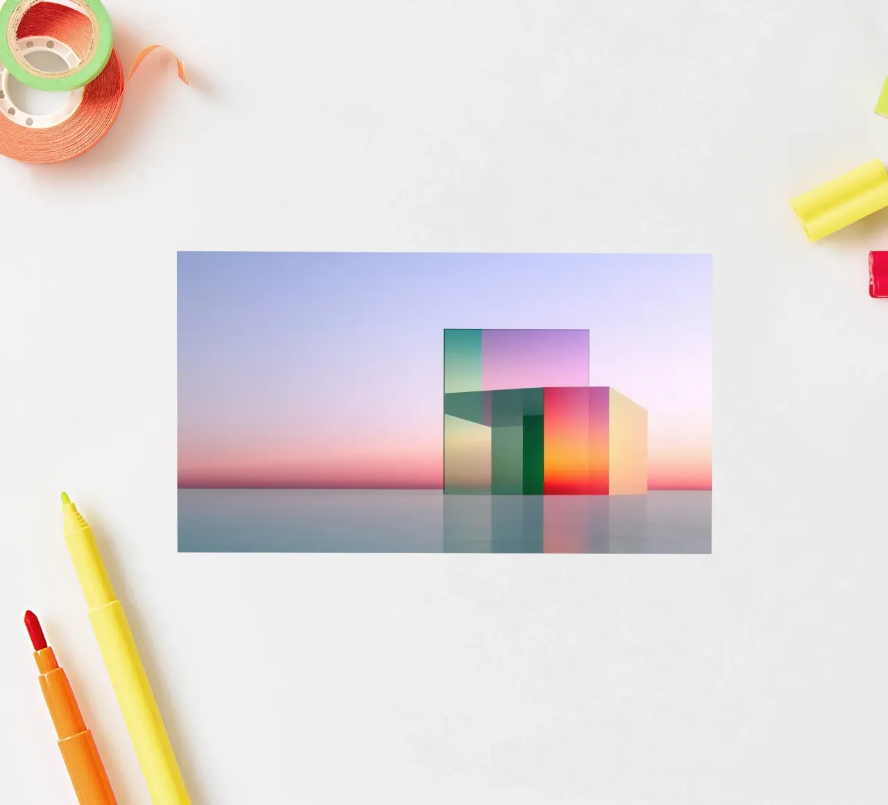 Colour reflection sticker by Geometric