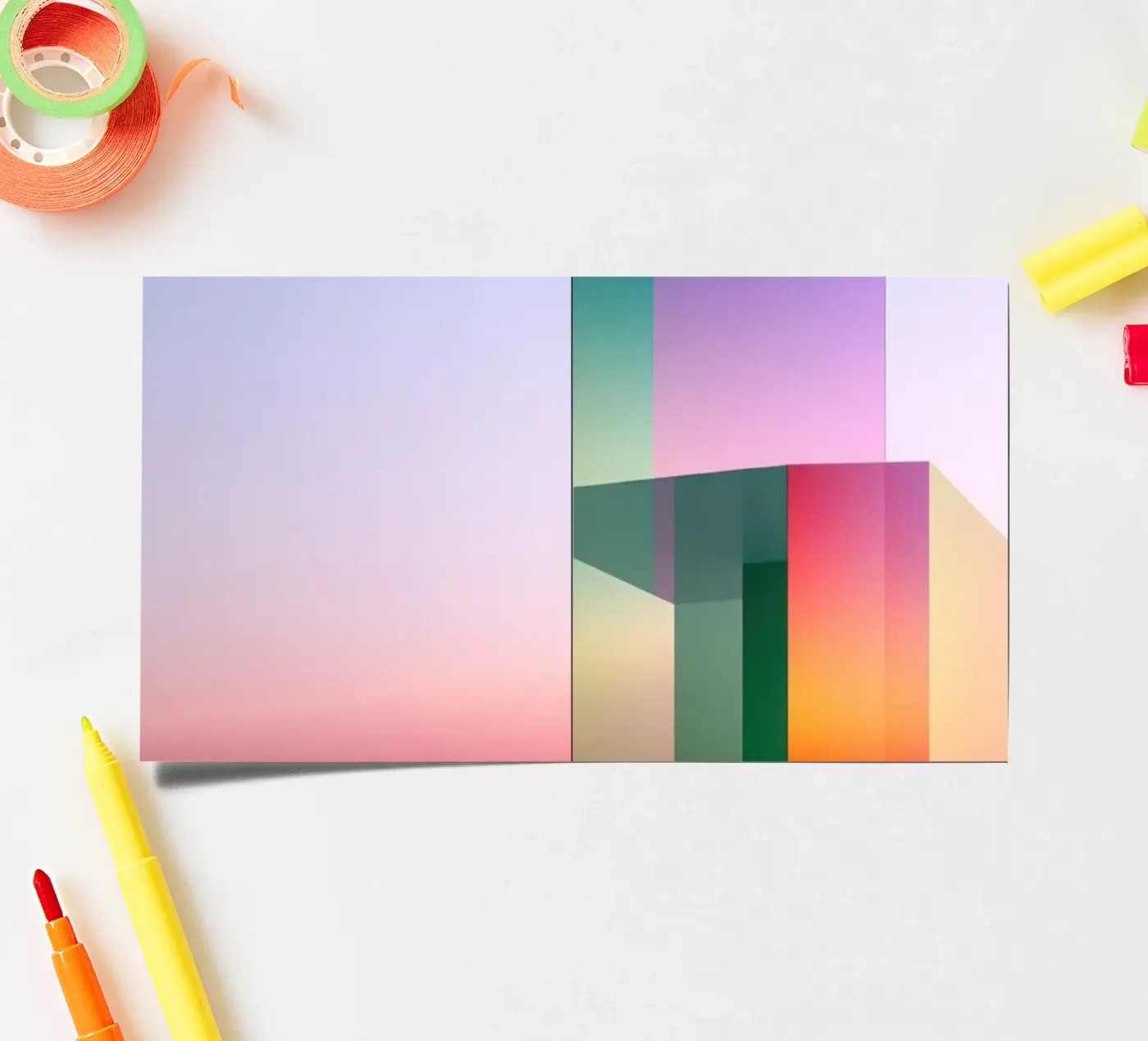 Colour reflection sticker sheet by Geometric