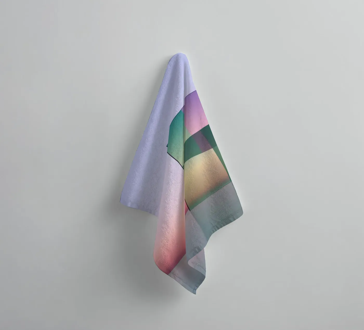 Kleurreflectie badhanddoek van Geometric